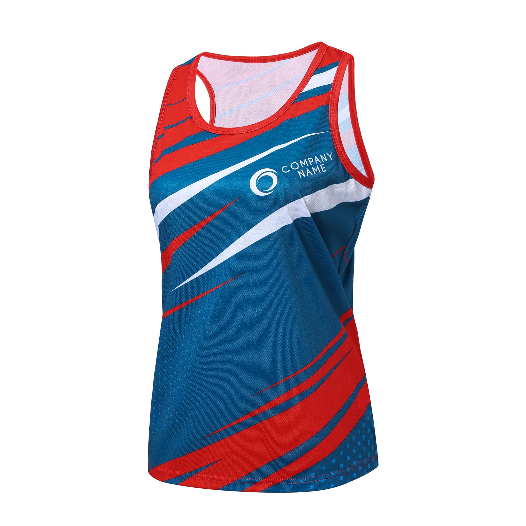 Men's 100%Polyester Sublimated Sports Singlet - PCC040B Image 