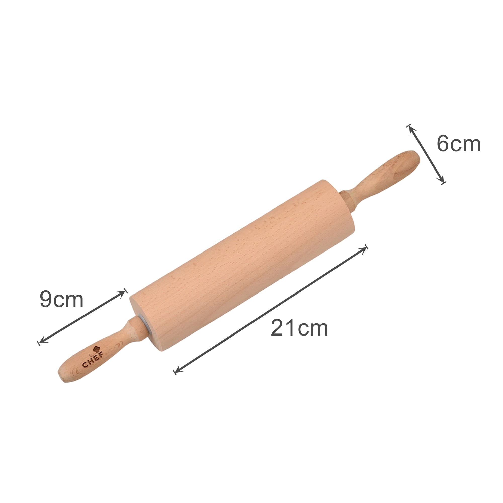 Alternative view of Wooden Rolling Pin