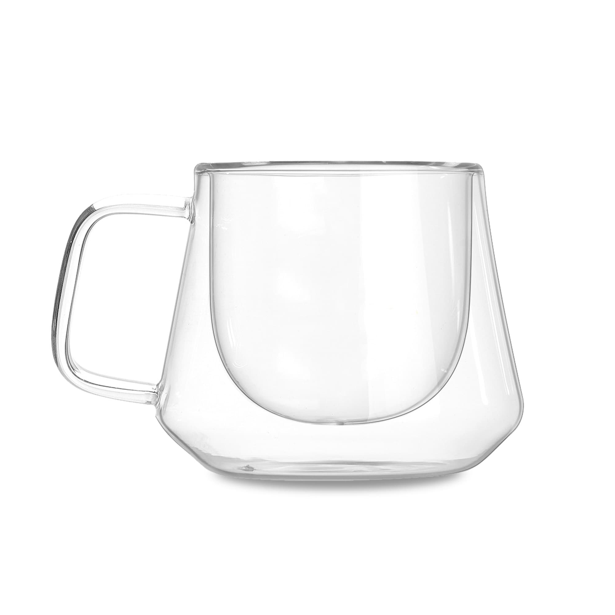 Alternative view of Diamond Double Wall Glass Mug
