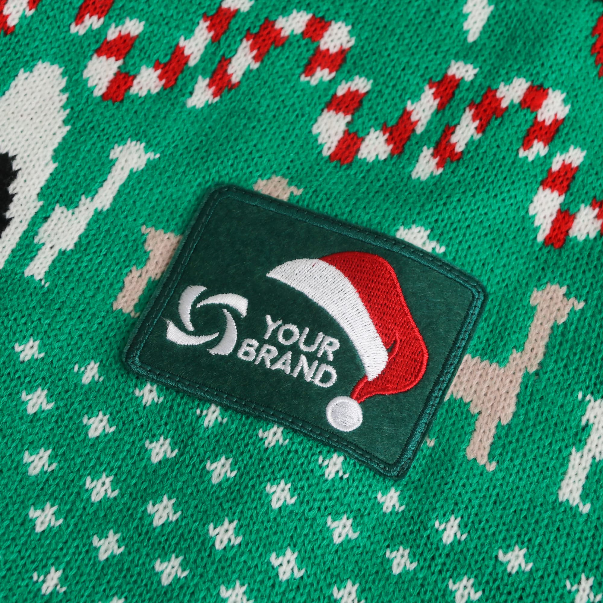 Unisex Acrylic Jacquard Christmas Jumper with Donkey - PCC522 Image