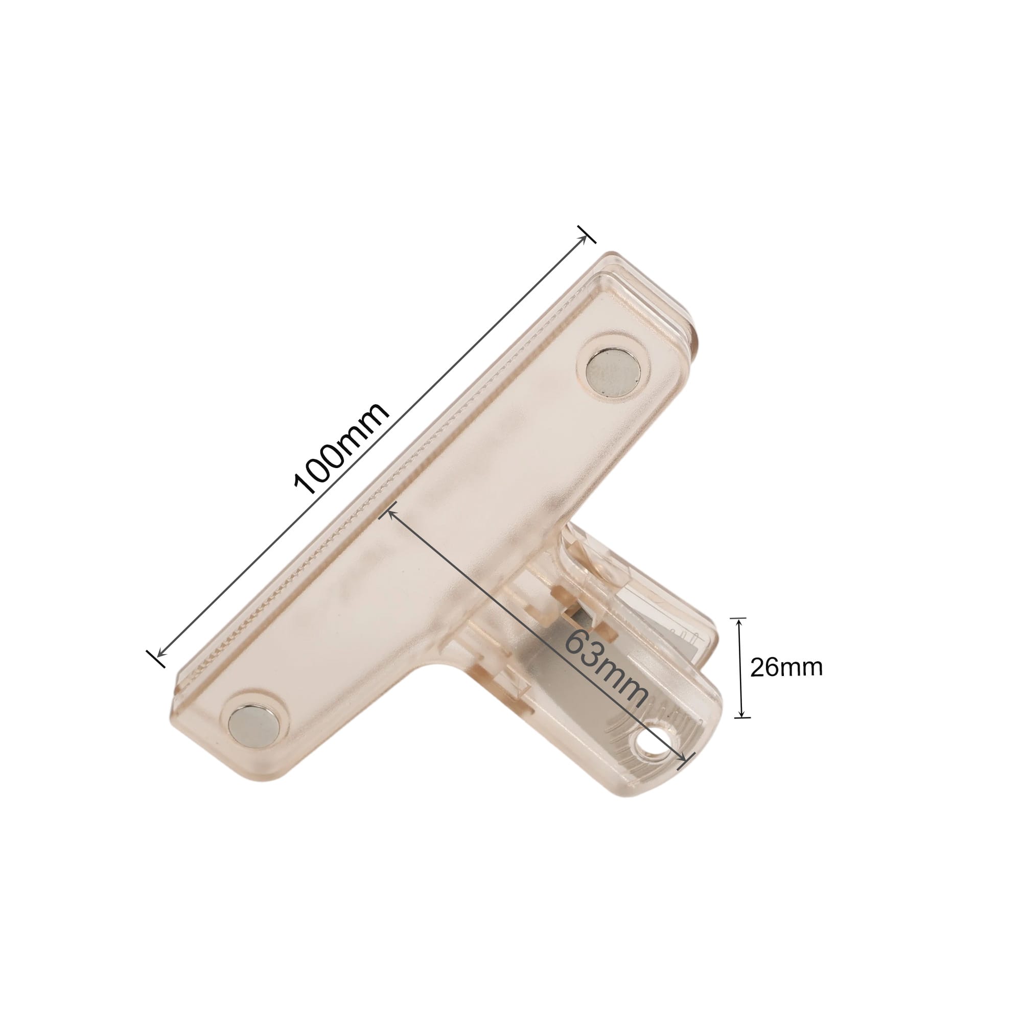 Translucent Plastic Magnetic Clips