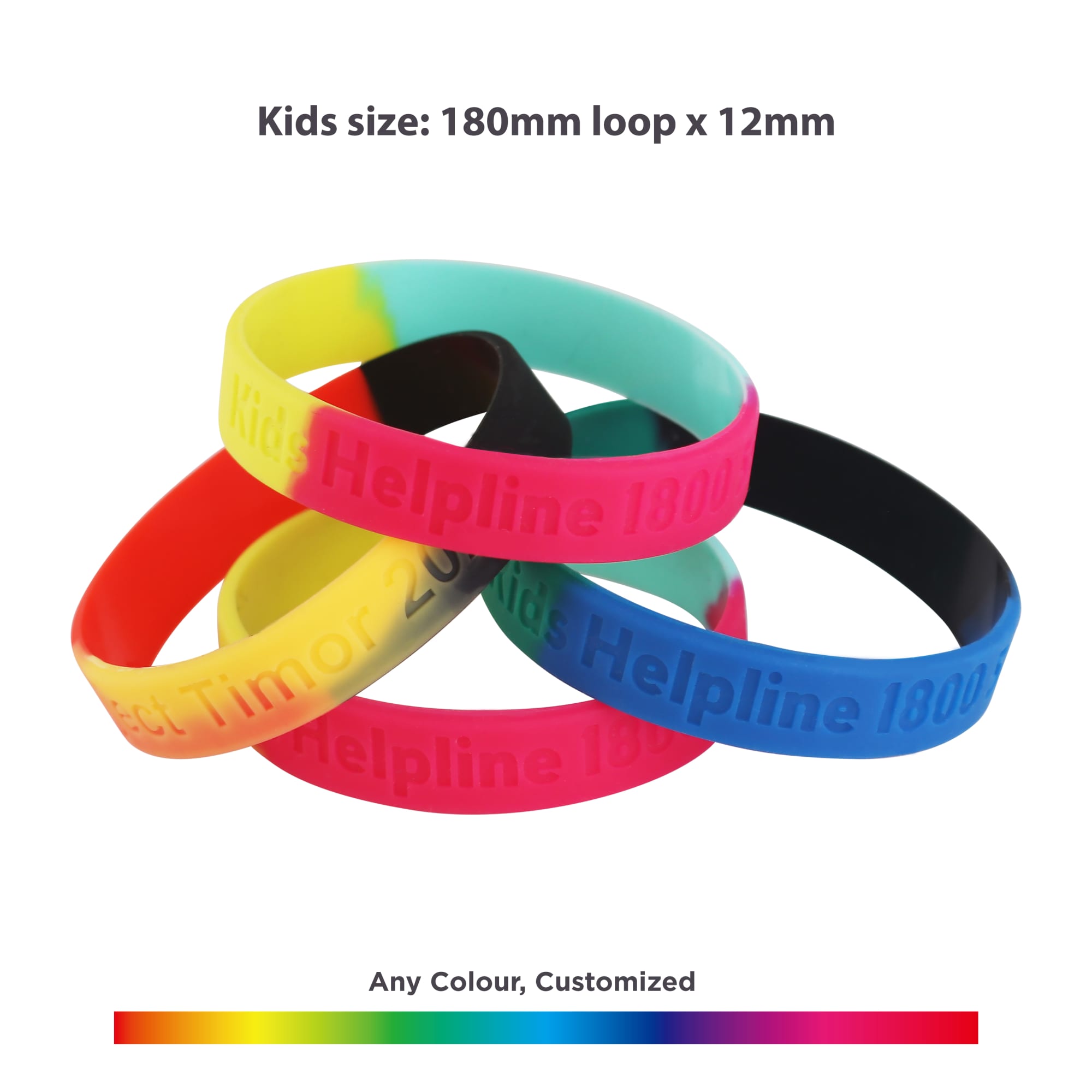 Sectional Coloured Wristband - PCW003 Image