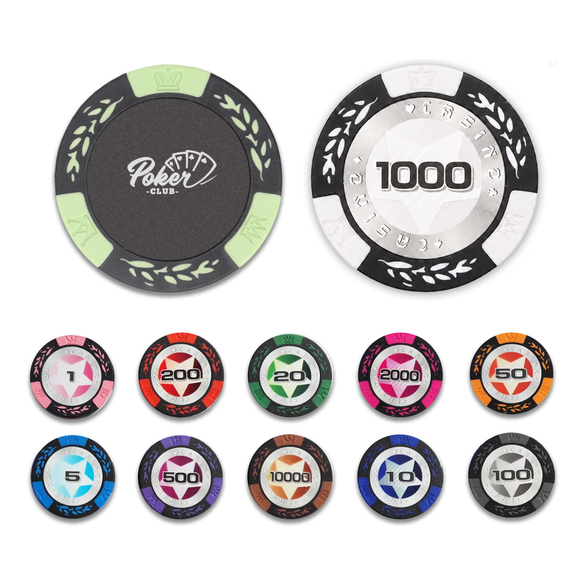 Wheat stalk Clay Poker Chips