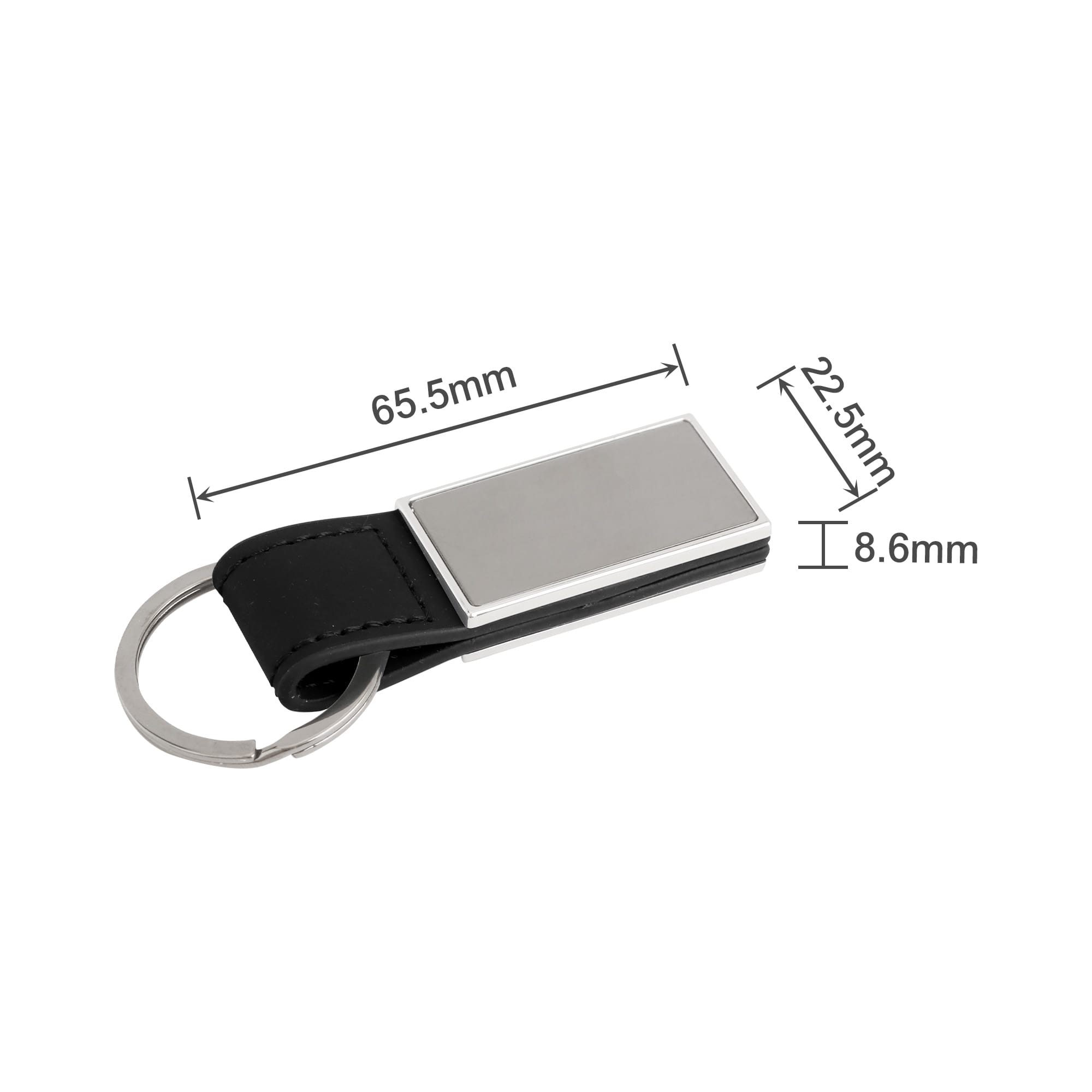 Alternative view of PU Leather Metal Keyring C