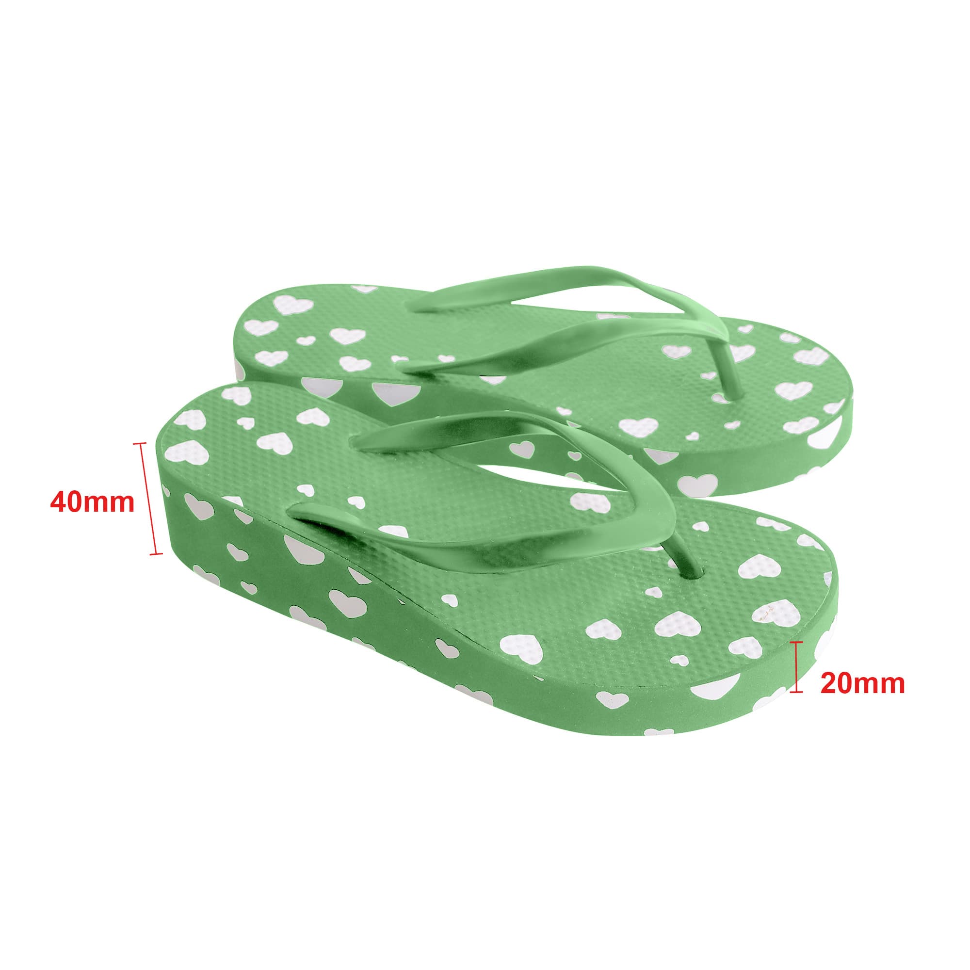 Alternative view of EVA Platform Talking Footprint Thongs