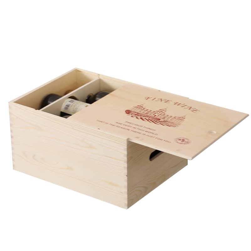 Six-pack Wooden Wine Box - PCPB585 Image 