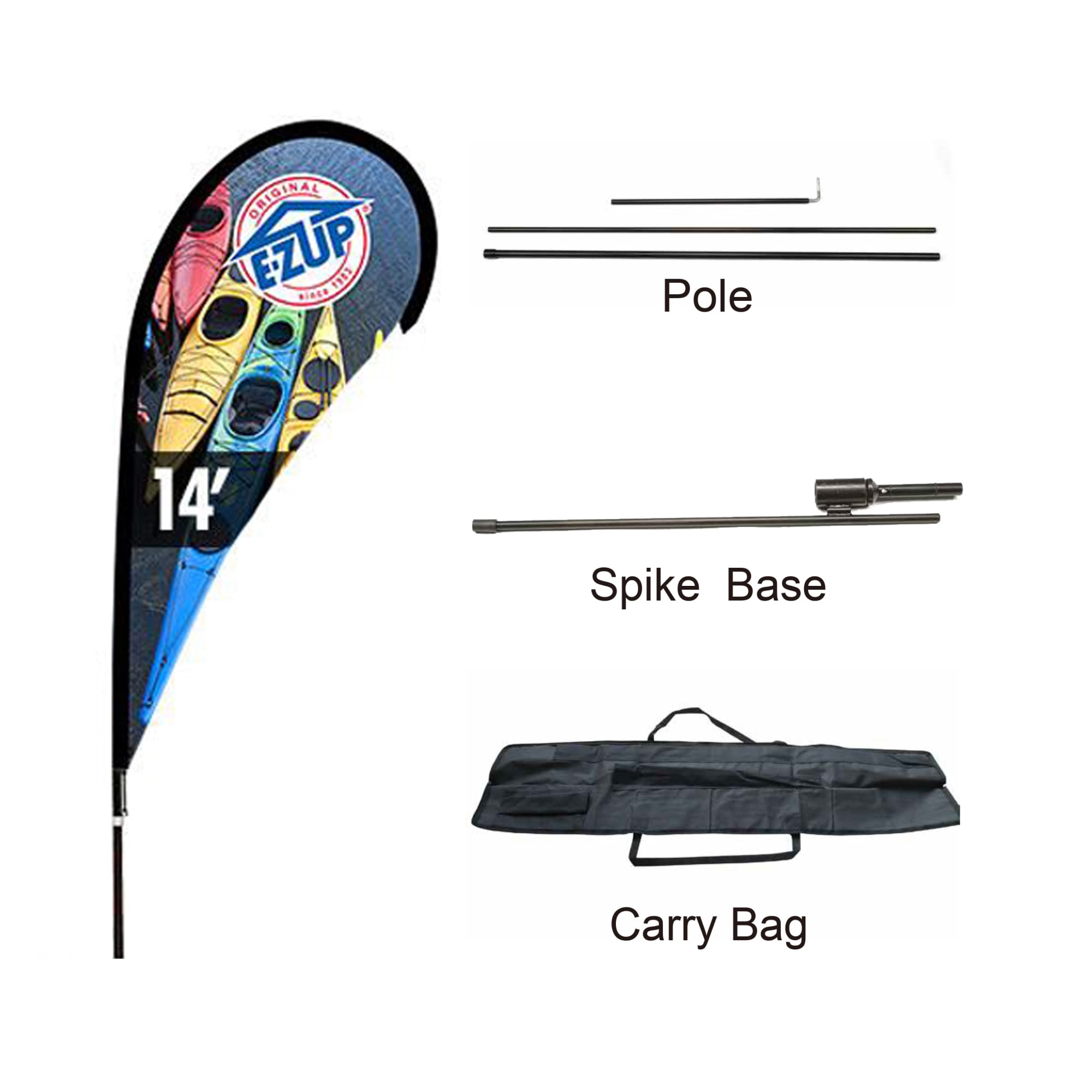 Medium(97*300cm) Teardrop Banners 13ft - POS14 Image 