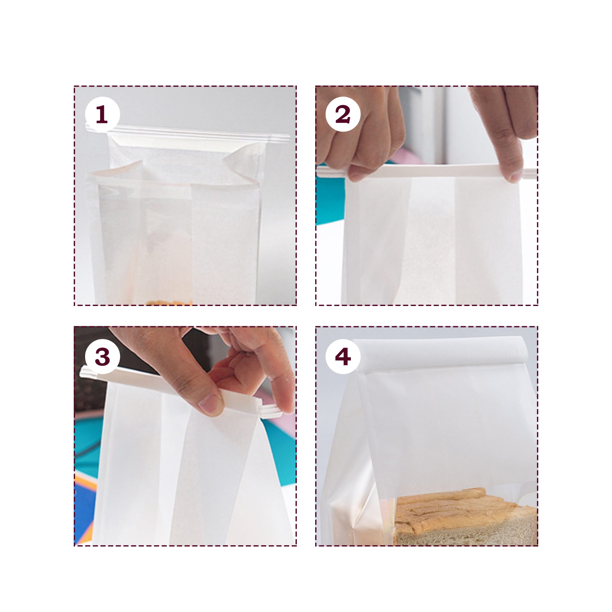 Iron Wire Sealing Storage Bag (22x28x11cm) - PCPB618 Image 