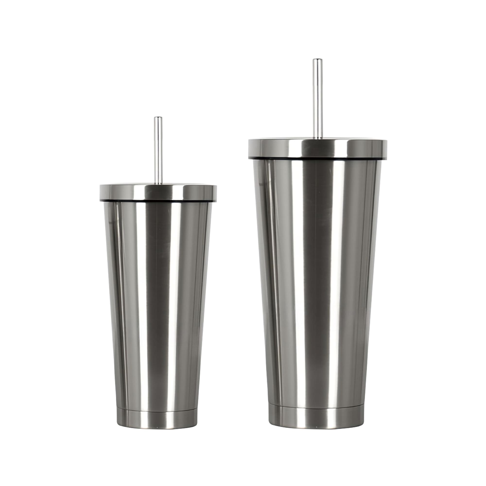 Alternative view of 480ML/650ML Double Wall Stainless Steel Tumbler with Straw