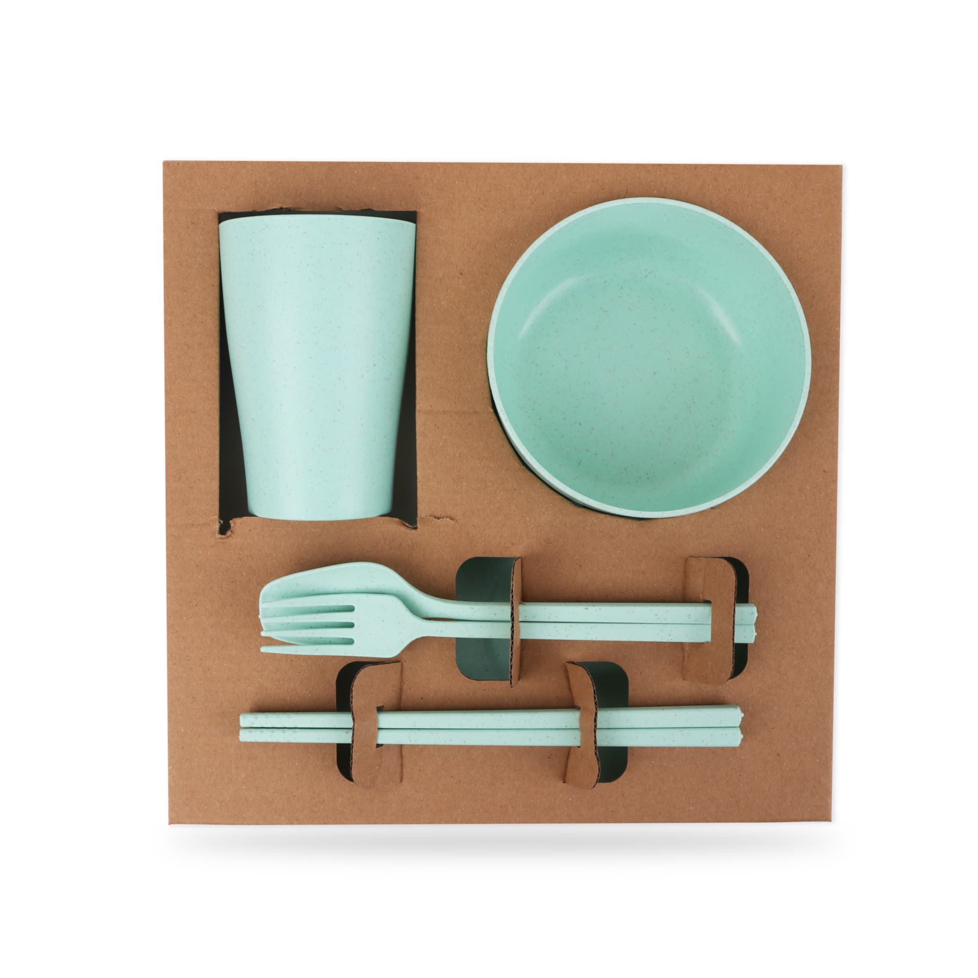 Wheat Straw Tableware Set (6 Pieces) - PCH470 Image 