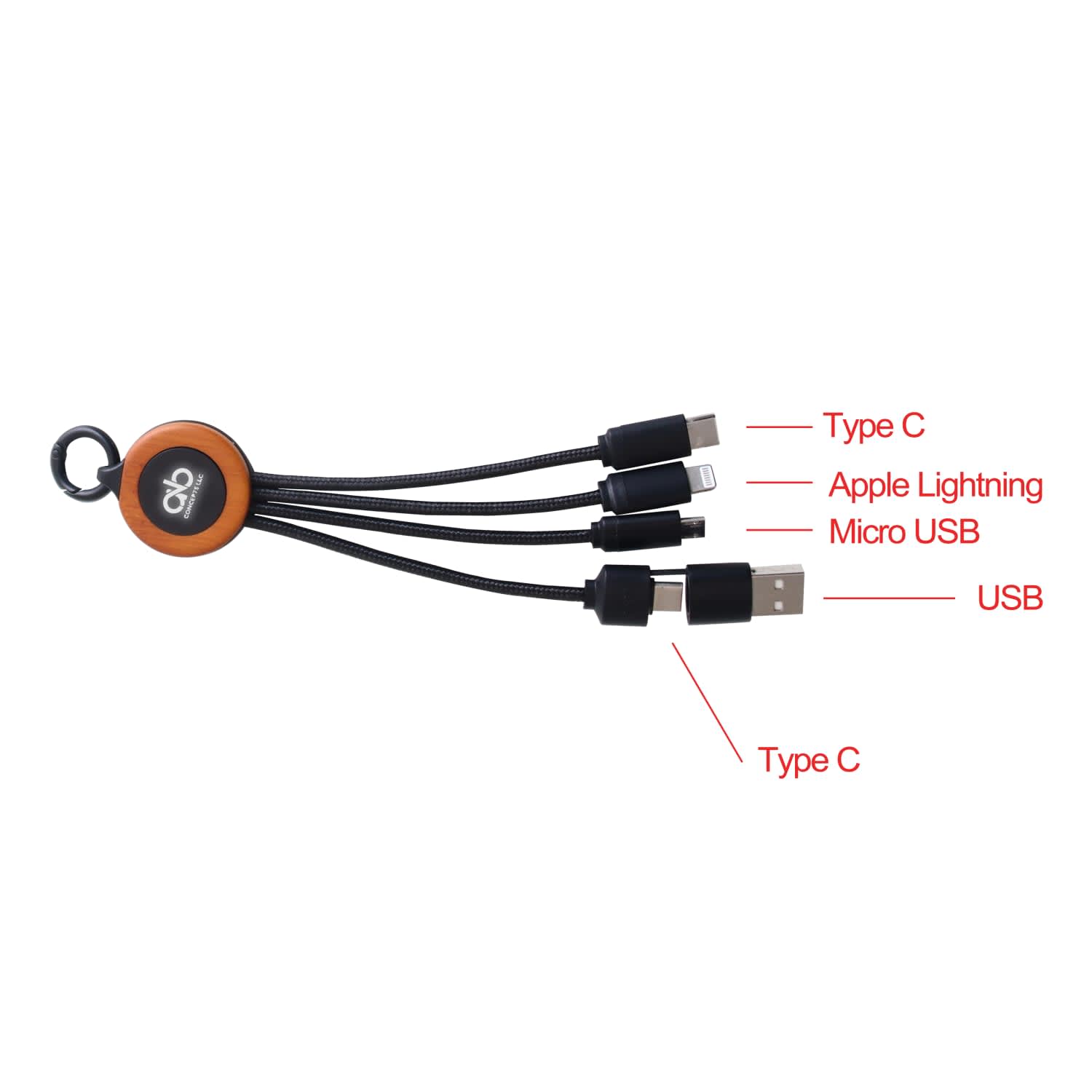 Light Up Charging Cable - Round Shape - PCBA114 Image 