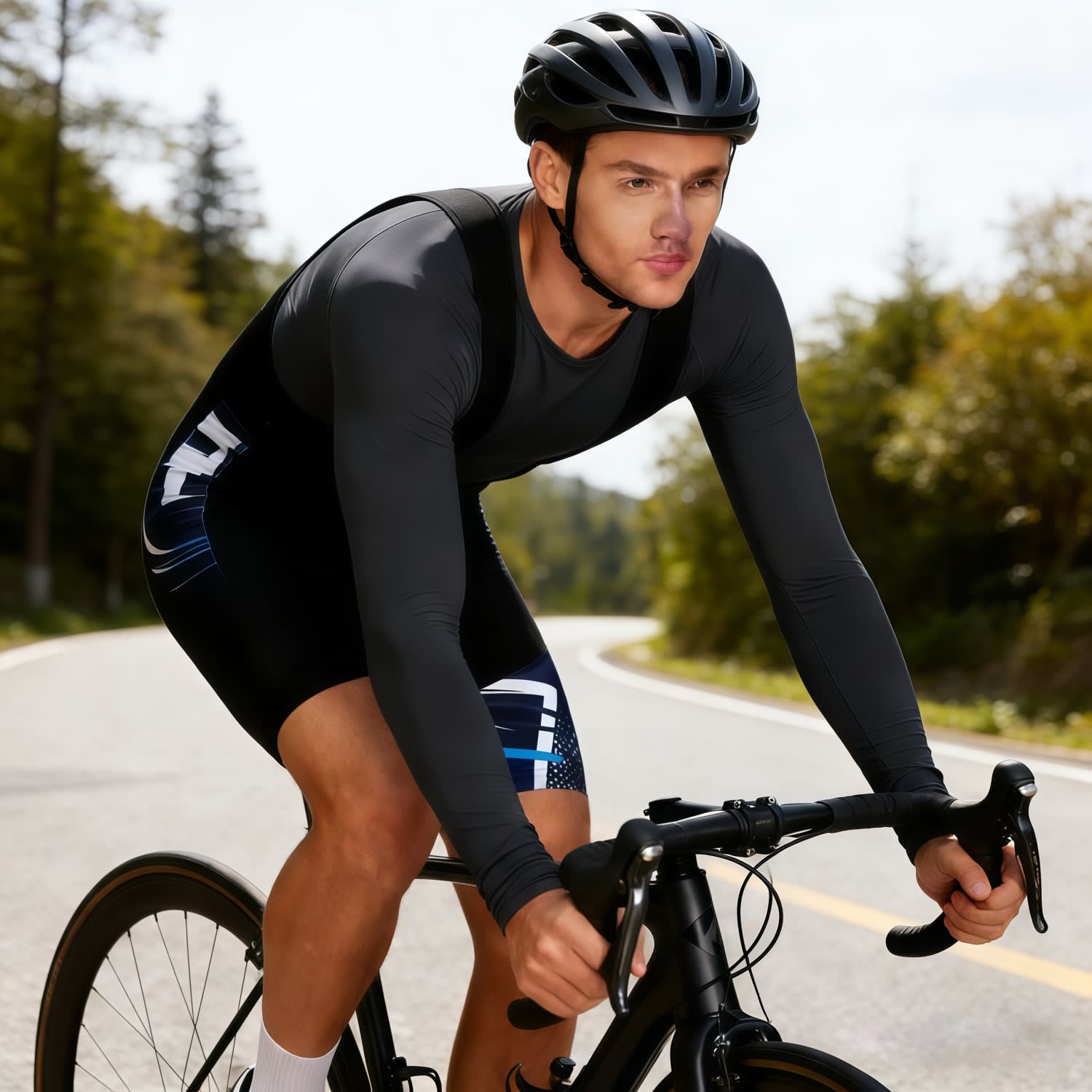 Alternative view of Men's Sublimated Cycling Bib Shorts