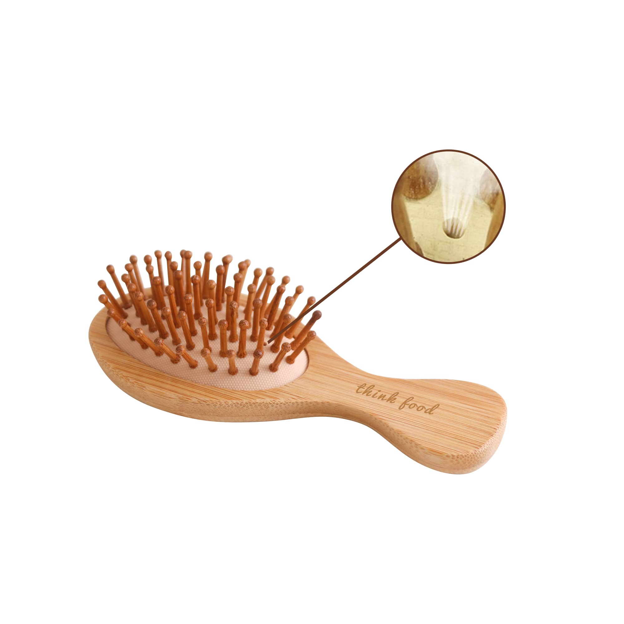 Alternative view of Small Bamboo Airbag Hair Brush