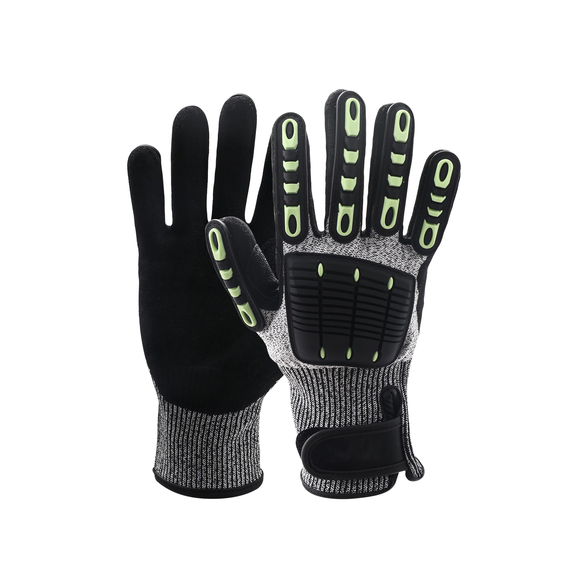 Alternative view of Heavy Duty Safety Work Gloves With Wrist Lock & Palm Guard