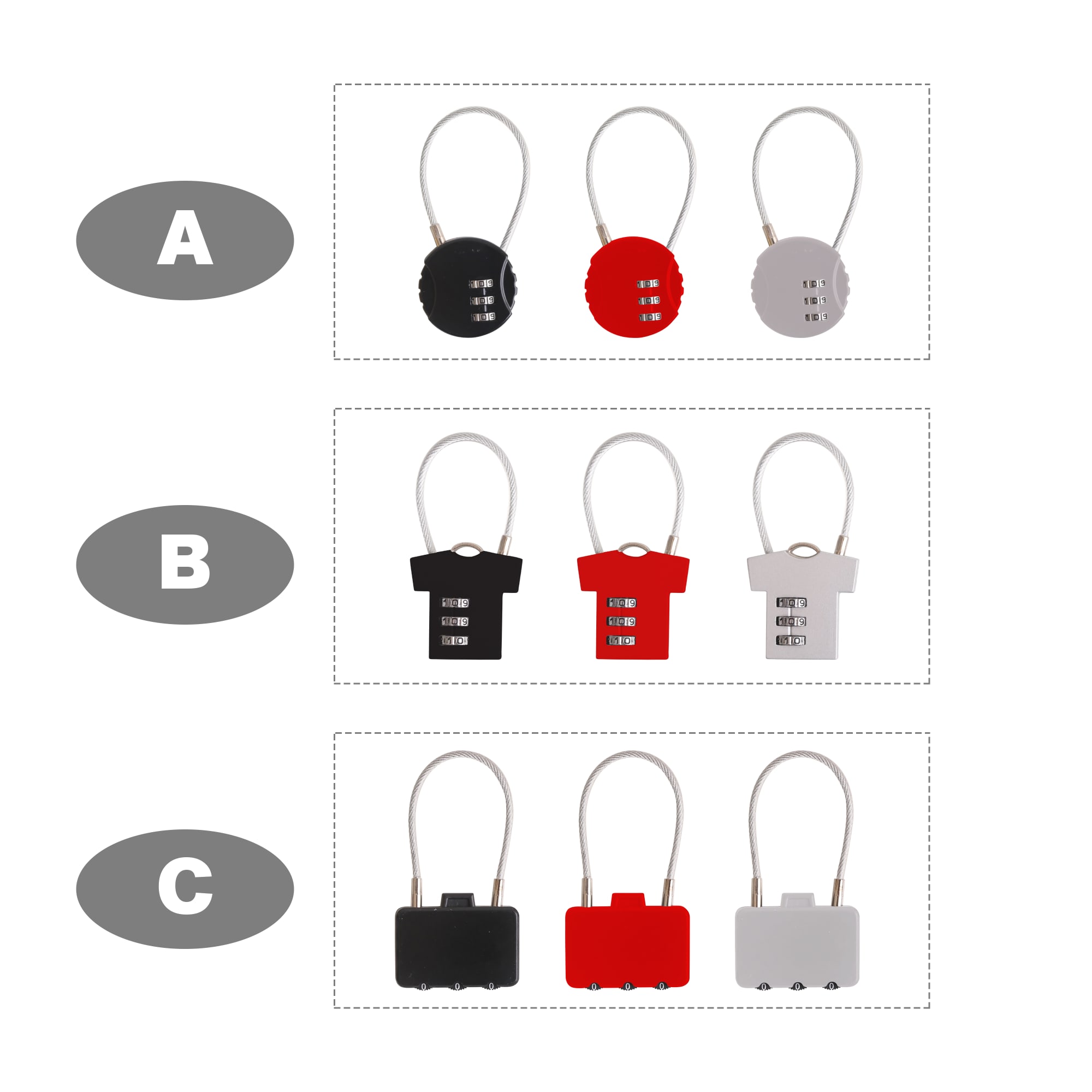 Metal Coded Lock - PCK030 Image 