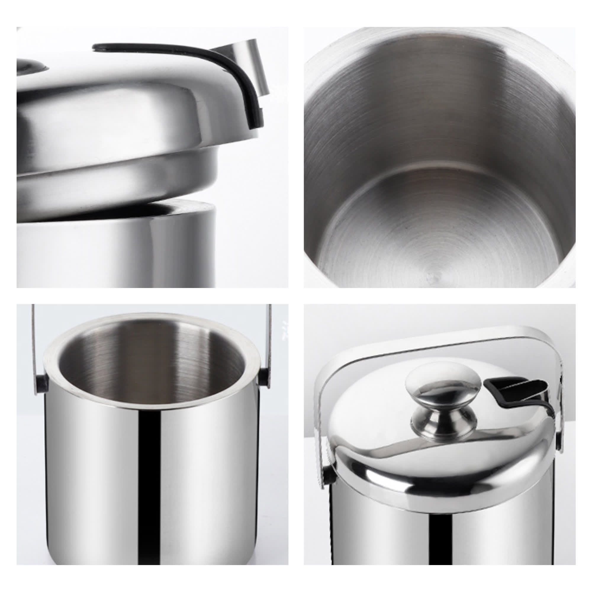 Ice Bucket With Lid And Tongs - PCH873 Image