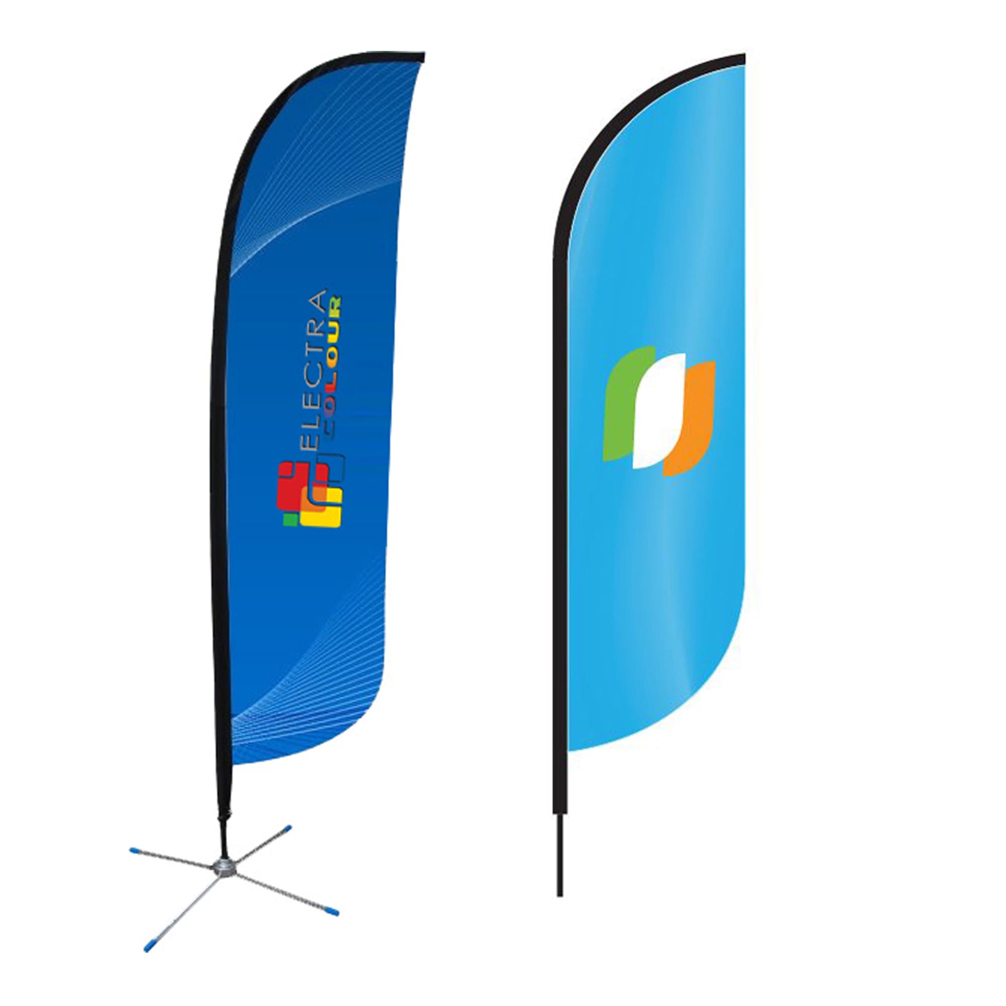 Small(65.3*200cm) Convex Feather Banners 9ft - POS04 Image 