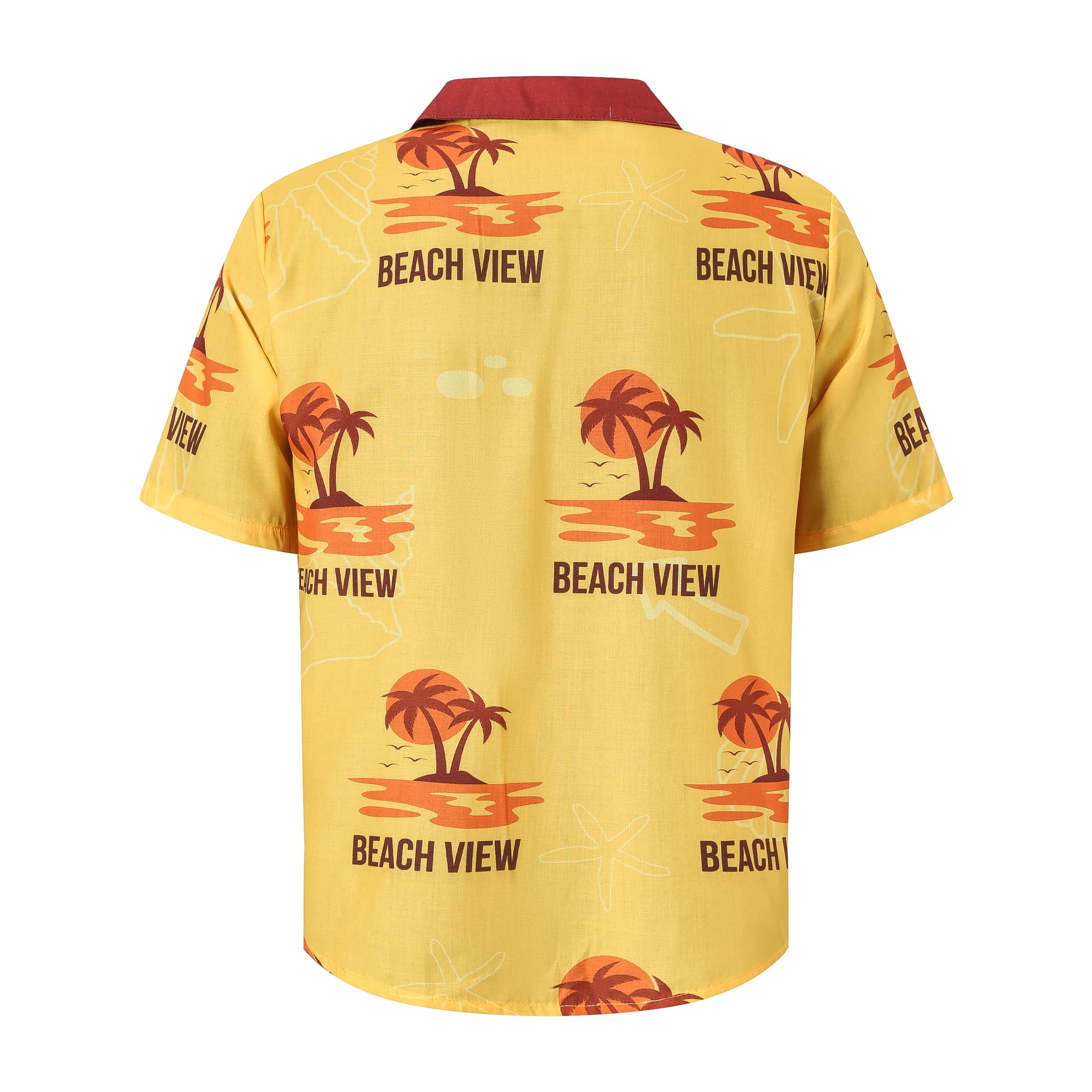 Men's Sublimated Imitation Cotton Cuban Collar Shirt - PCC121 Image