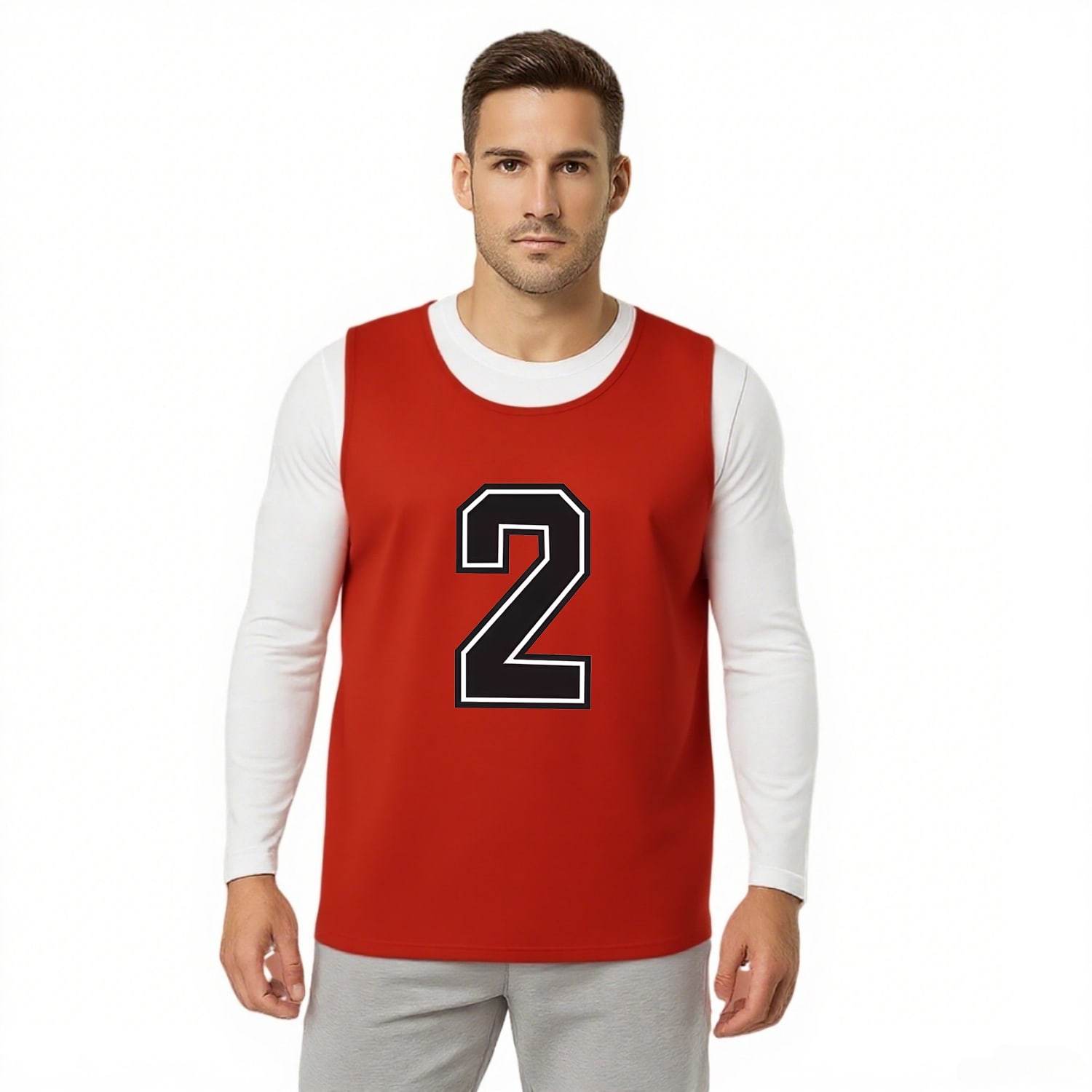 Alternative view of 100% Polyester Mesh Sublimated Reversible Training Bib