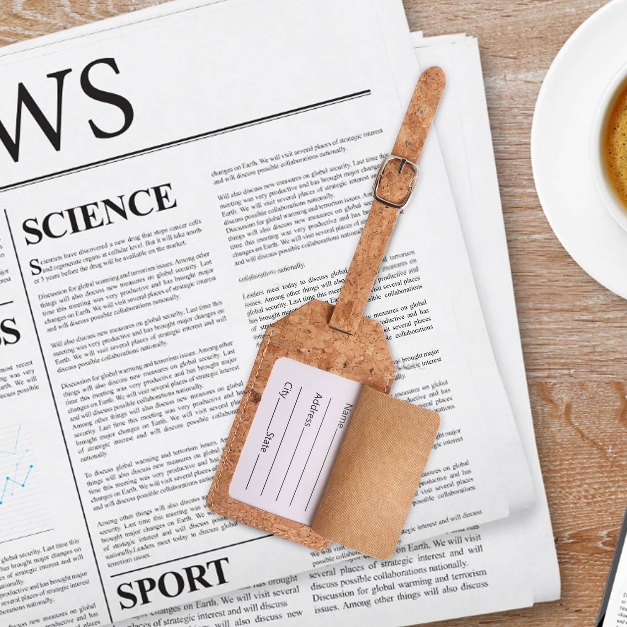 Cork Luggage Tag - PCK016 Image