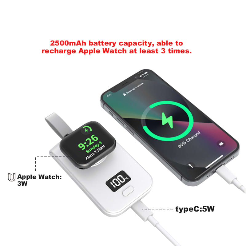 Portable Apple Watch 2500mAh Power Bank - PCB185 Image 