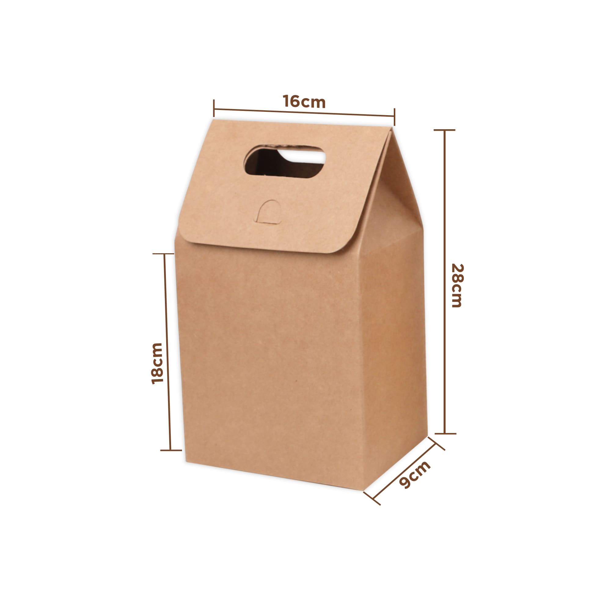 Large Kraft Paper Portable Box - PCPB425 Image