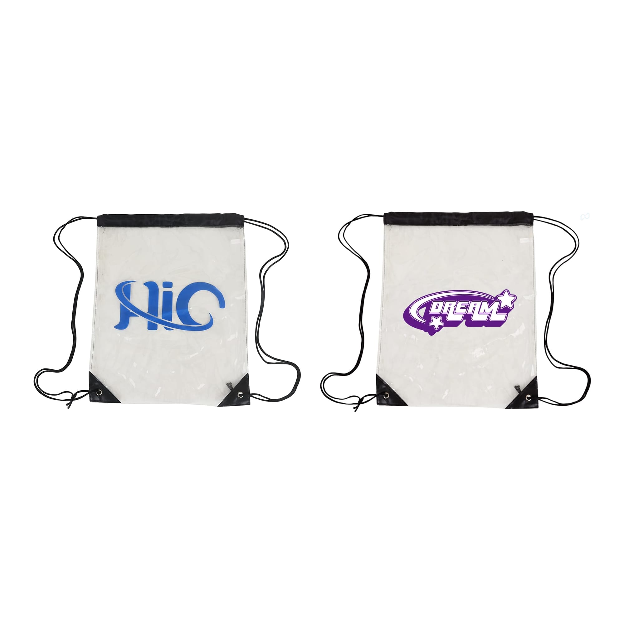 Clear PVC Drawstring Bag