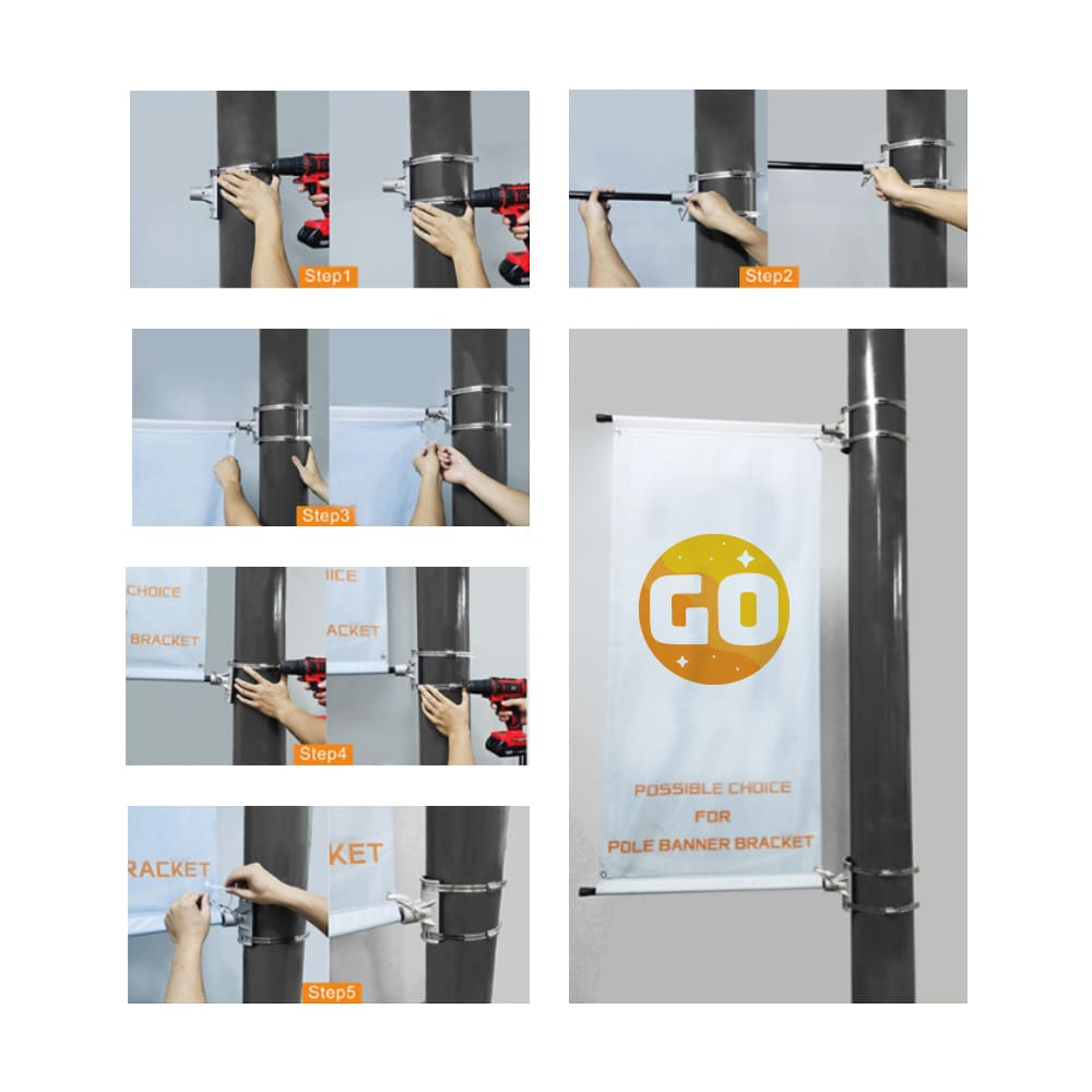 Sublimation Street Banners set (60 x 100 cm) - POS473 Image