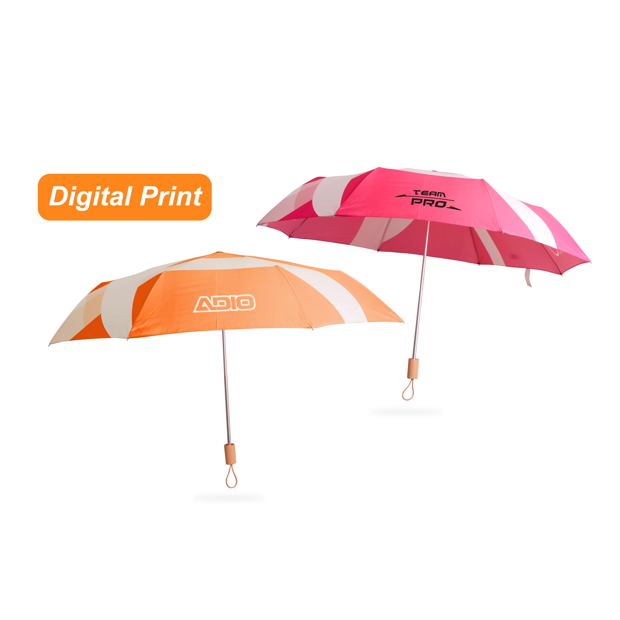 Alternative view of RPET 200g Lightweight Umbrella with Wooden Handle