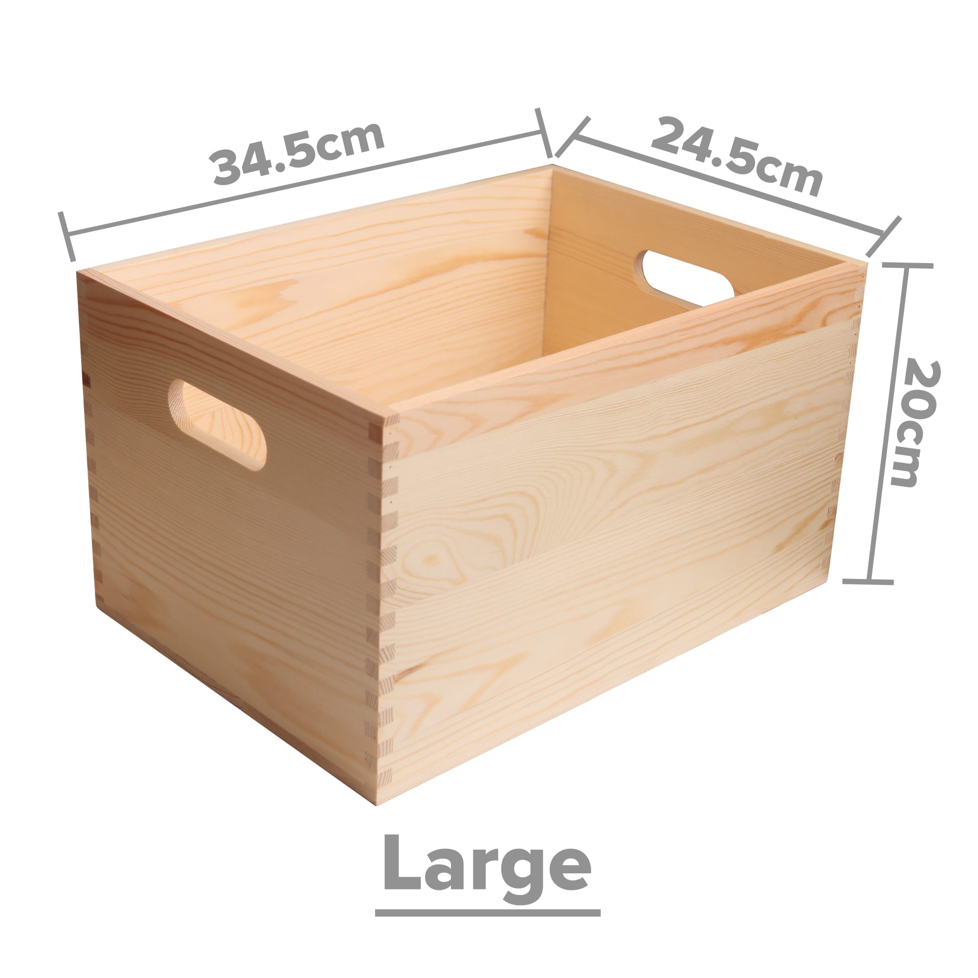 Large Wooden Storage Box - PCPB556 Image