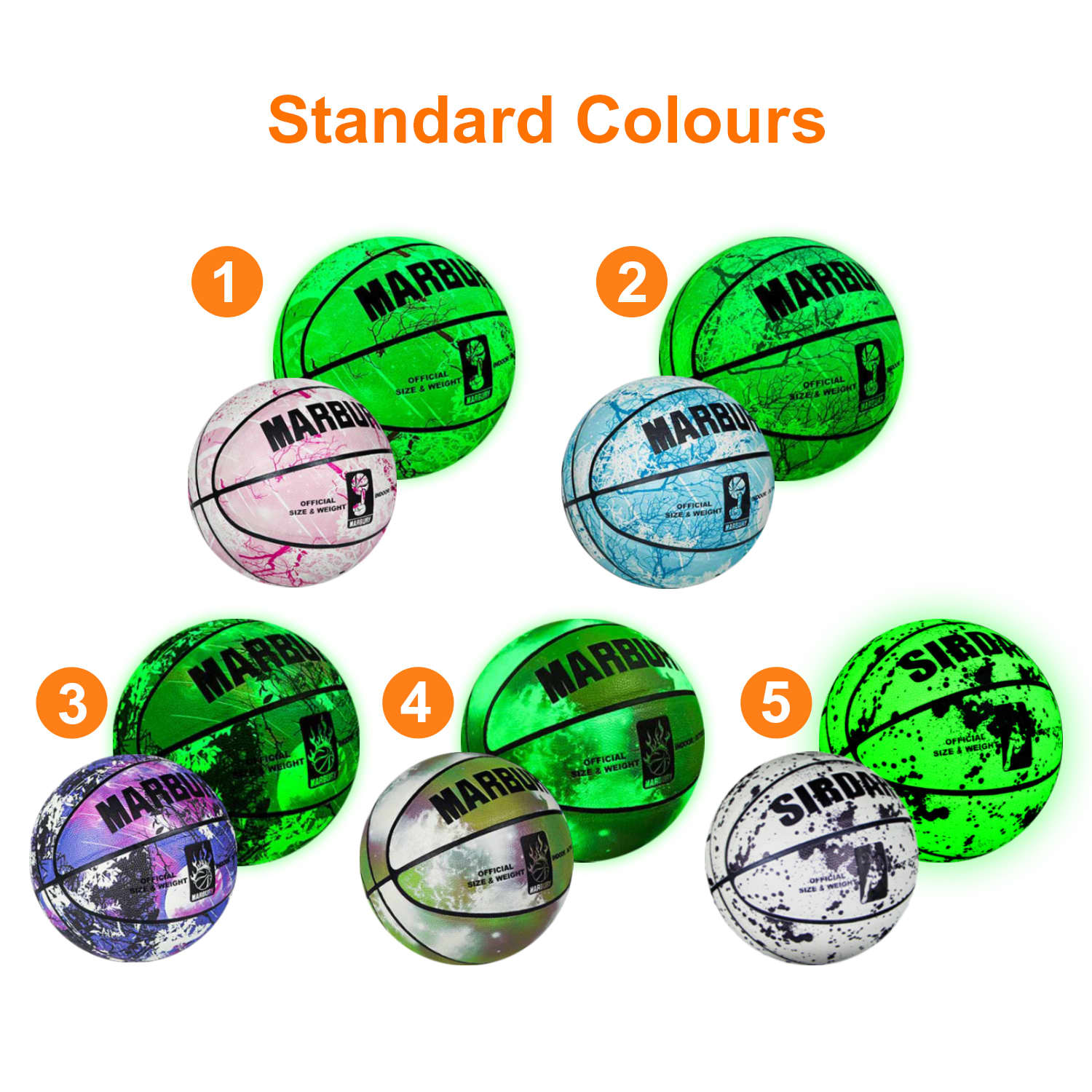 Glowing PU Basketball - PCH893 Image 