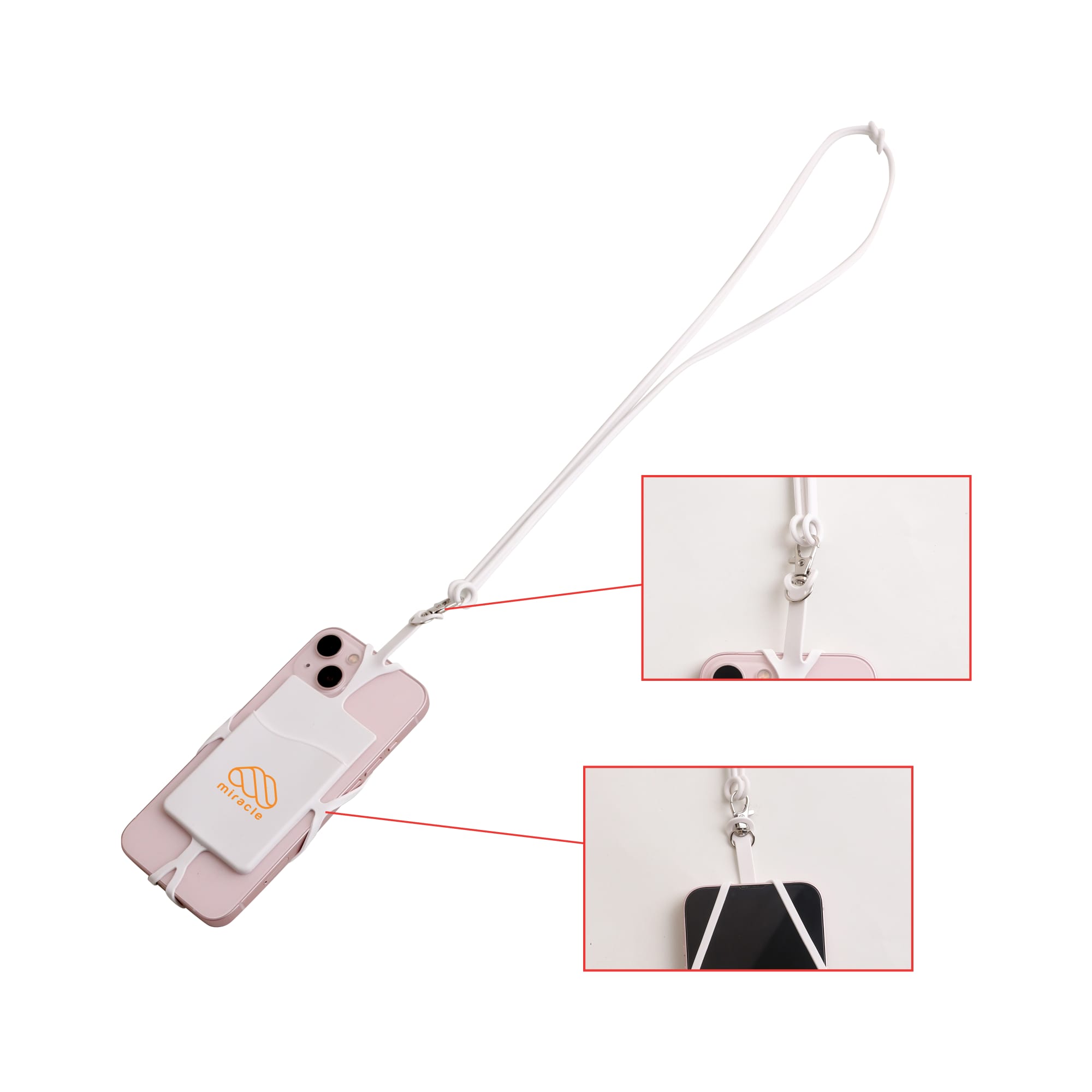 Phone Holder with Silicone Lanyard - PCL042 Image 