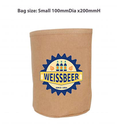 Large Washable Kraft Paper Bag(Dia 150 x H 280mm) - PCPB183 Image 