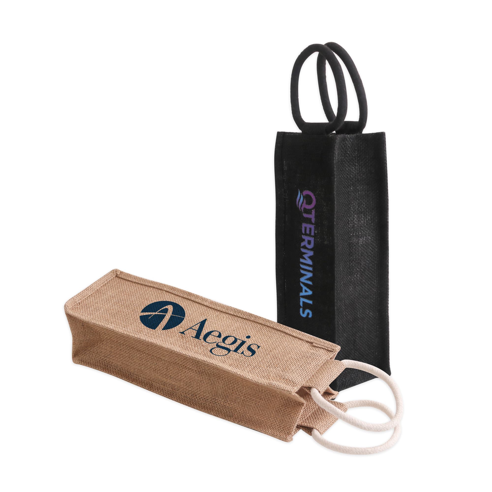 Jute Single Bottle Wine Carrier - PCBC145 Image