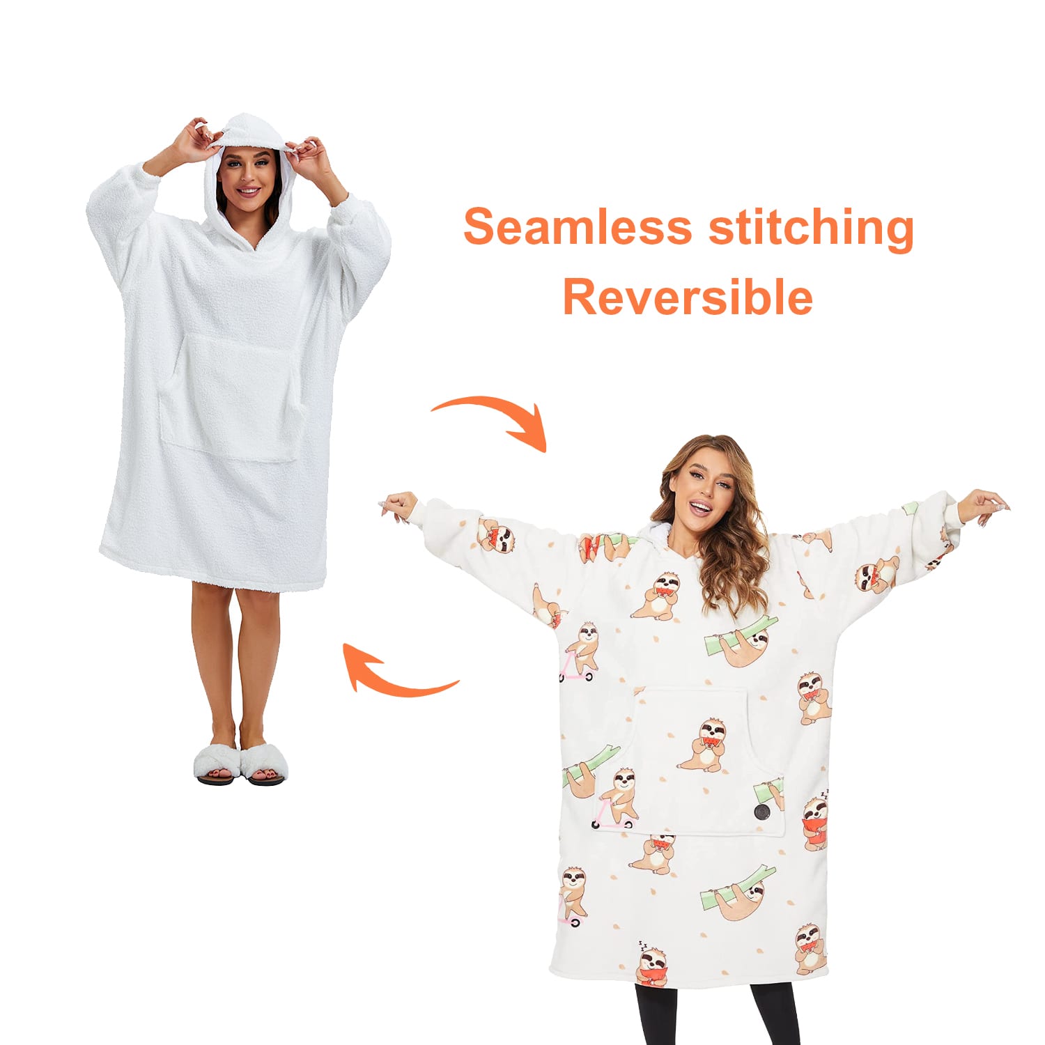 Kids' premium 100%Polyester Sublimated Wearable Blanket - PCC063 Image 