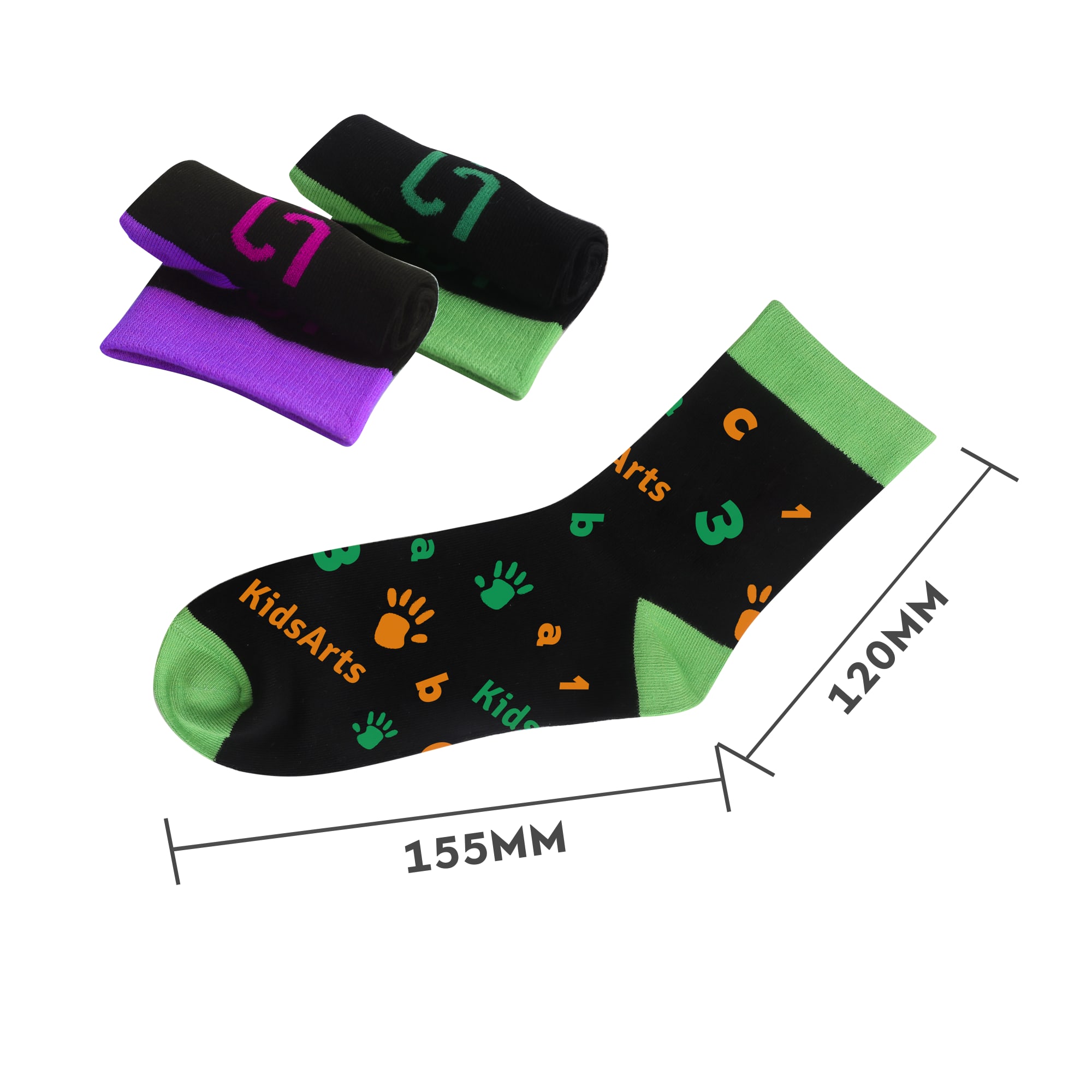 Crew Kids Custom Pattern Woven Bamboo Socks - PCH548 Image