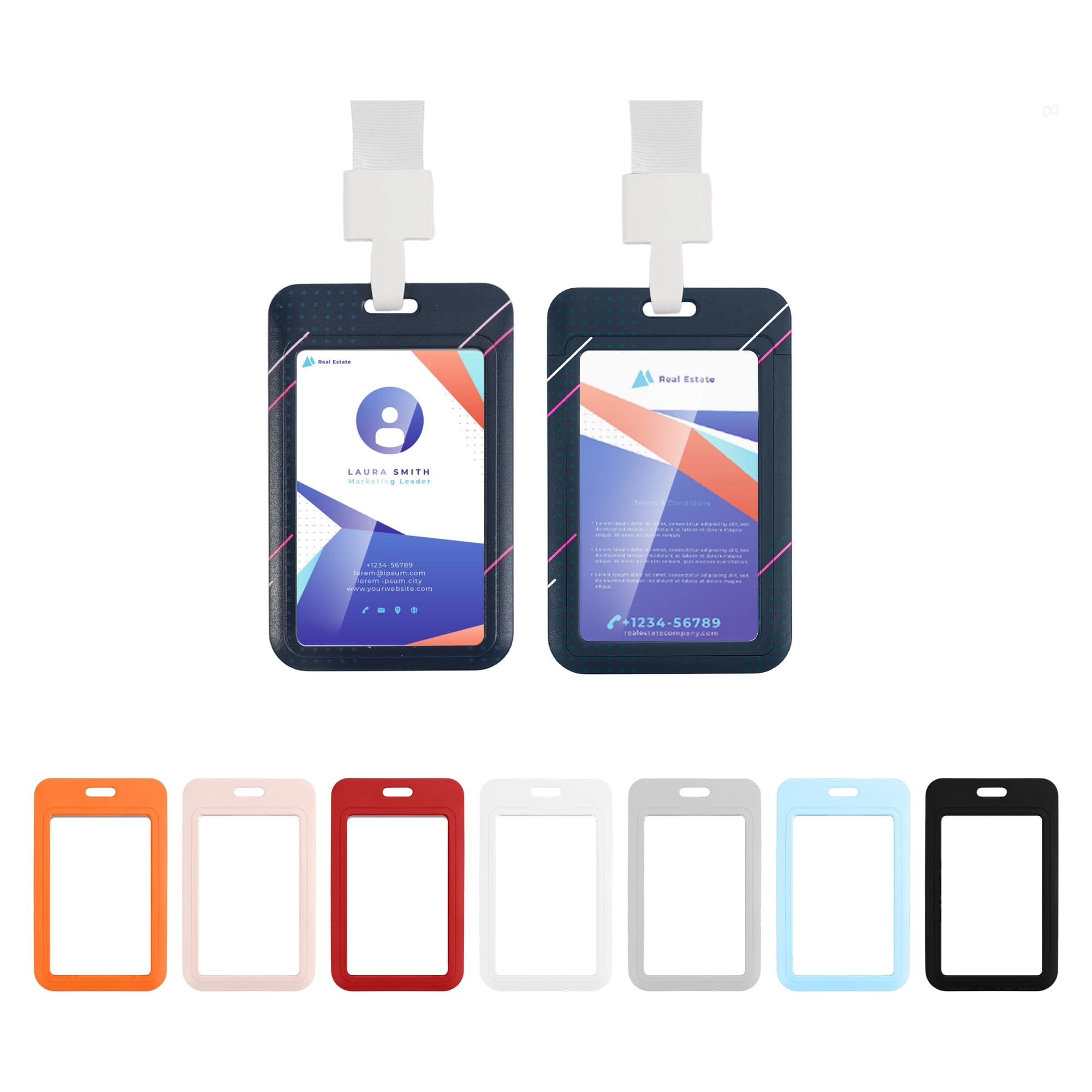 ABS Double Side ID Card Holder