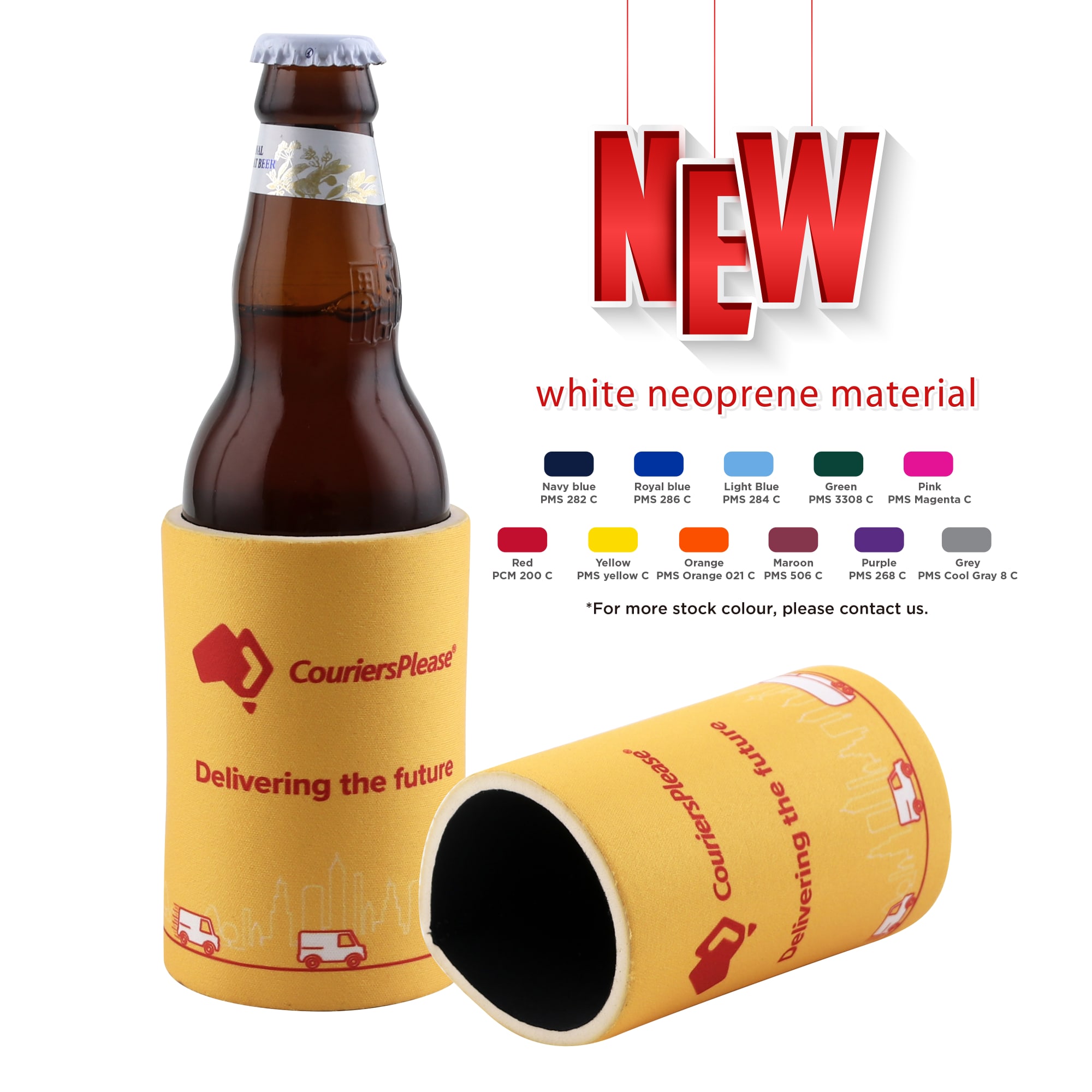 White Dye-Sub Stubby Holder