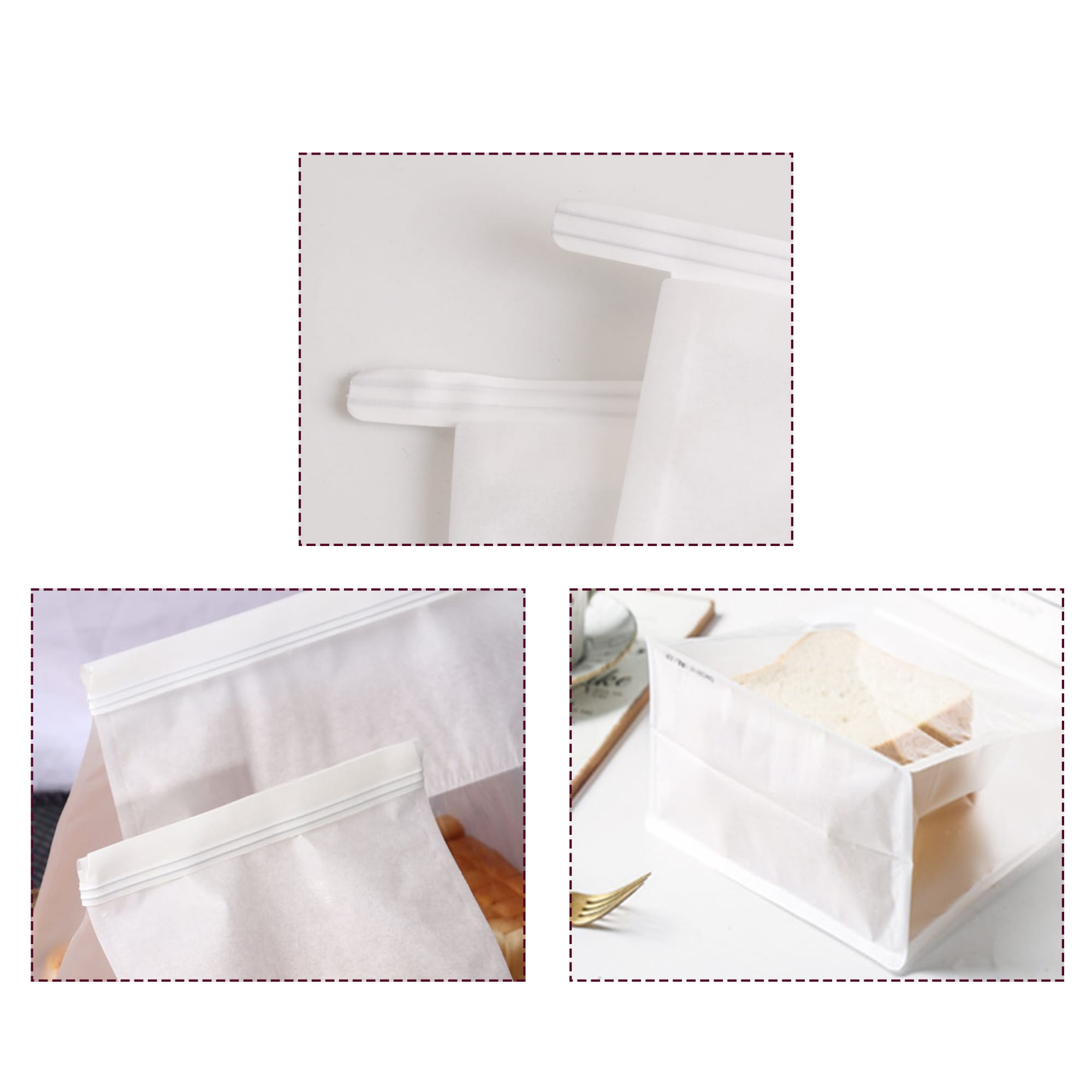 Iron Wire Sealing Storage Bag (13x28x10cm) - PCPB616 Image 