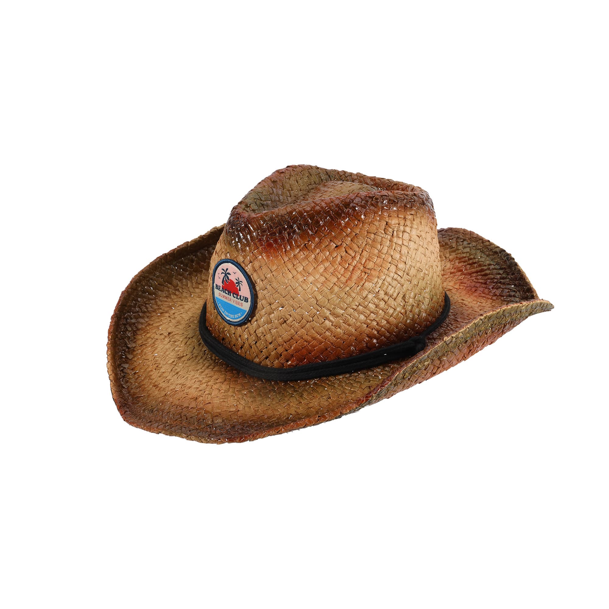 Alternative view of Sprayed Cowboy Straw Hats