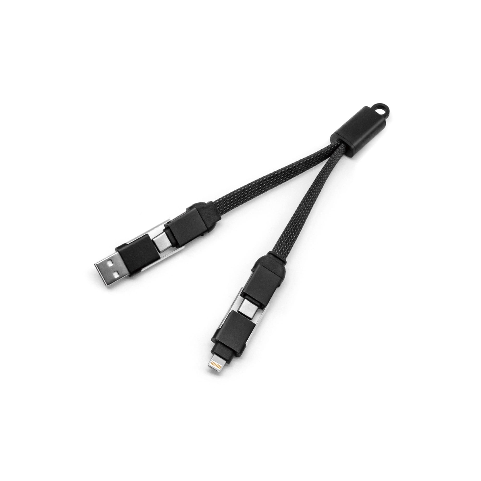 Alternative view of 60W 4-in-1 Braided Charging Cable  with Keyring