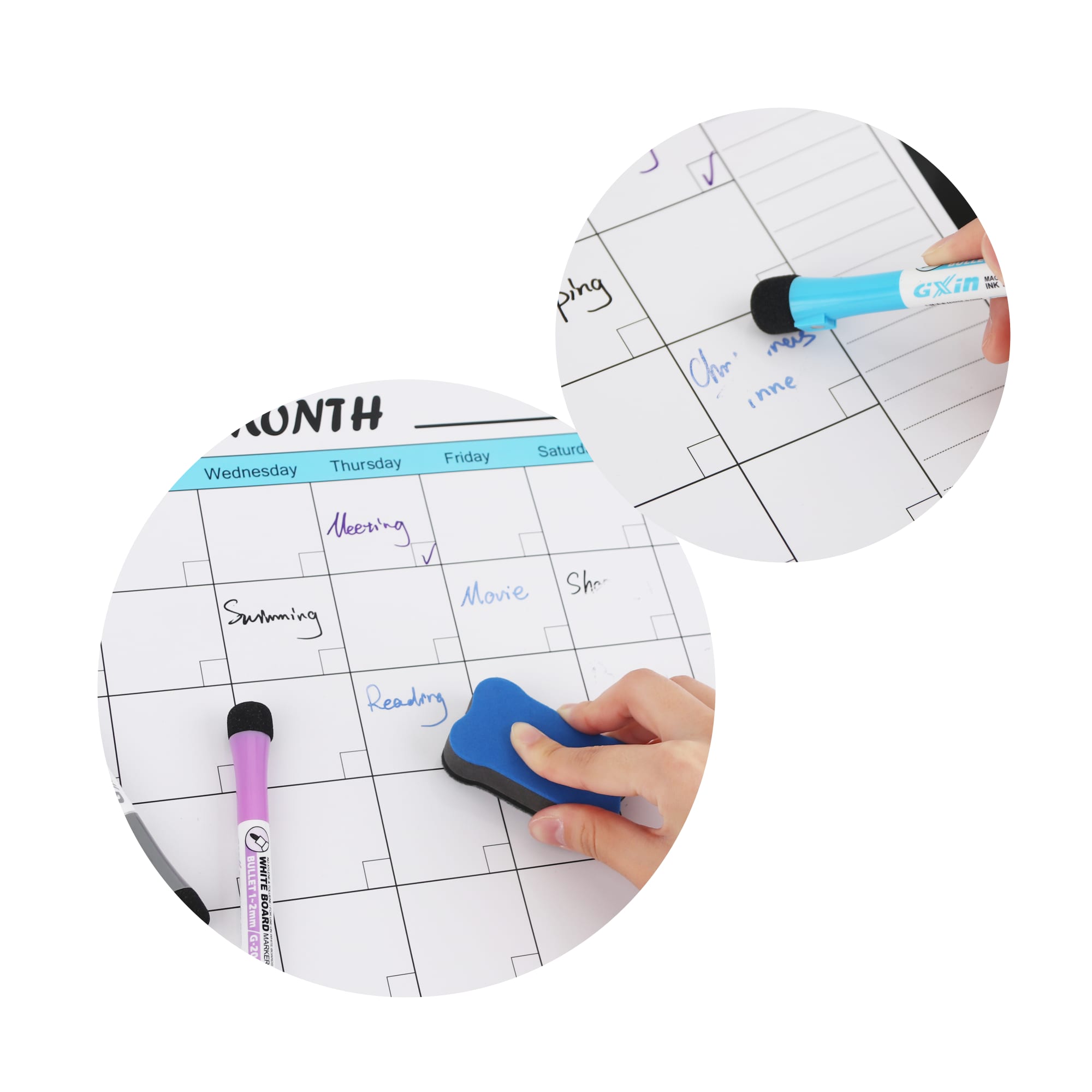 Erasable Magnetic Calendar Planner - PCH280 Image 