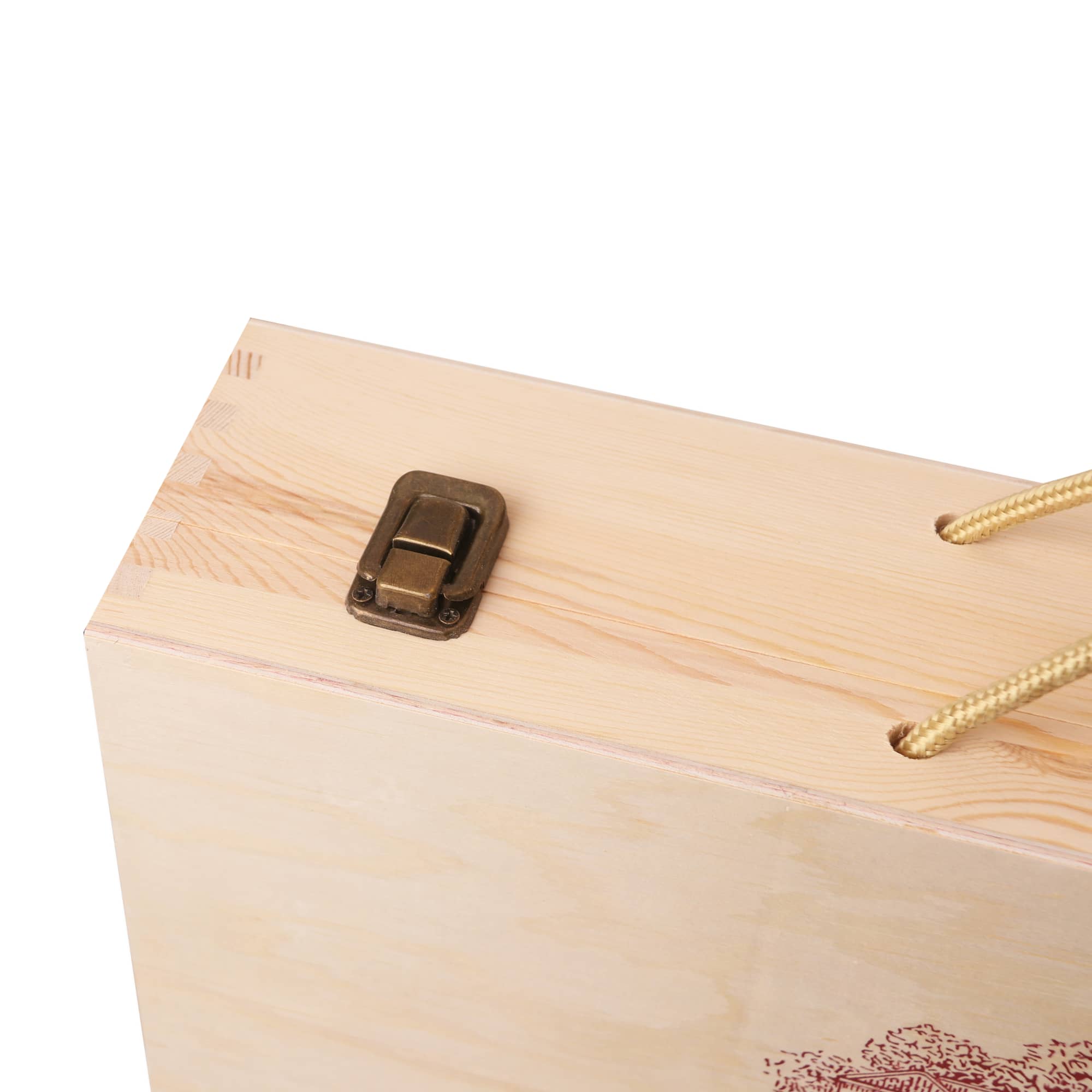 Six Bottles Vintage Wooden Wine Box - PCPB590 Image 