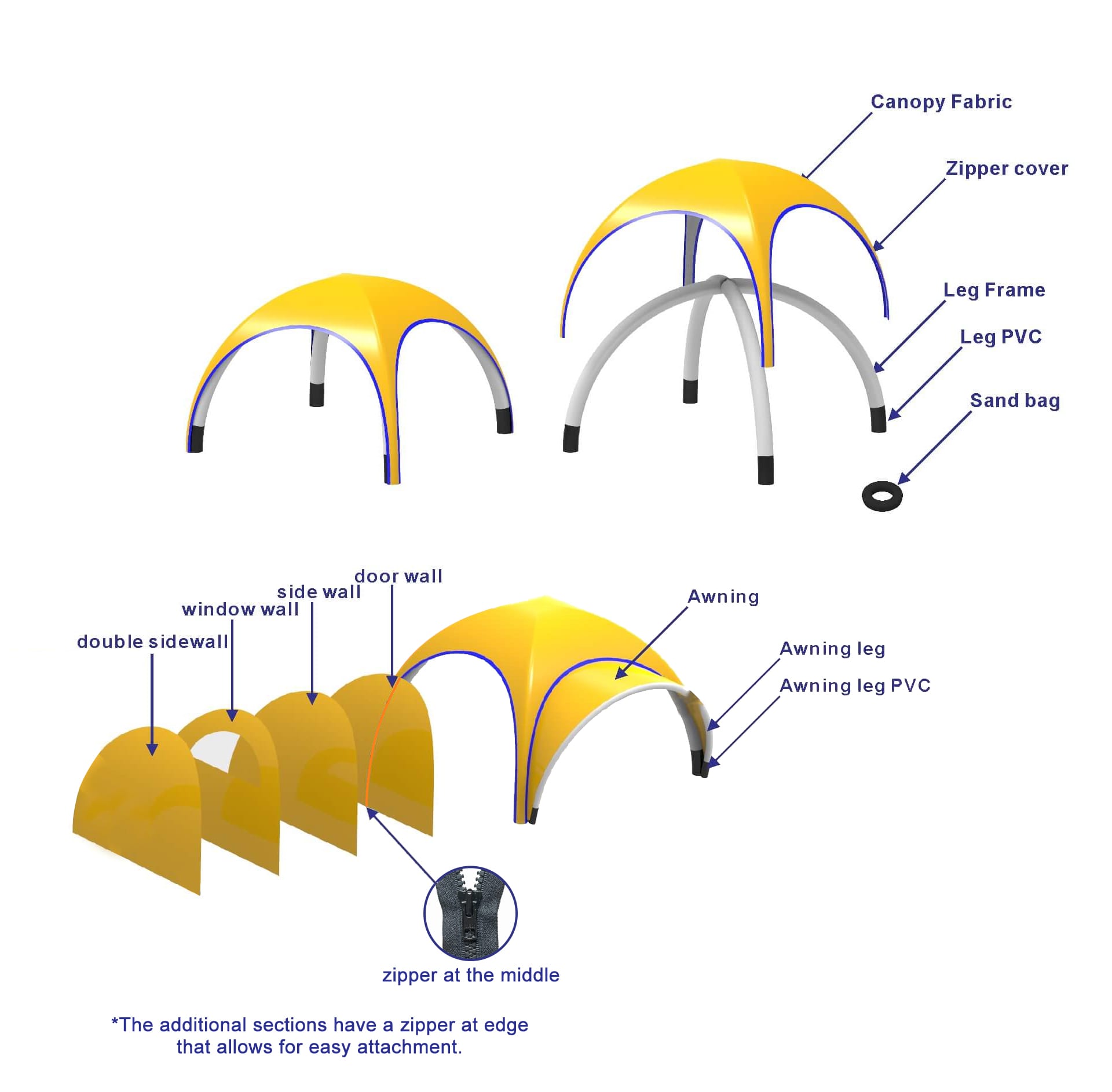 3x3m Inflatable Marquee - POS471 Image 