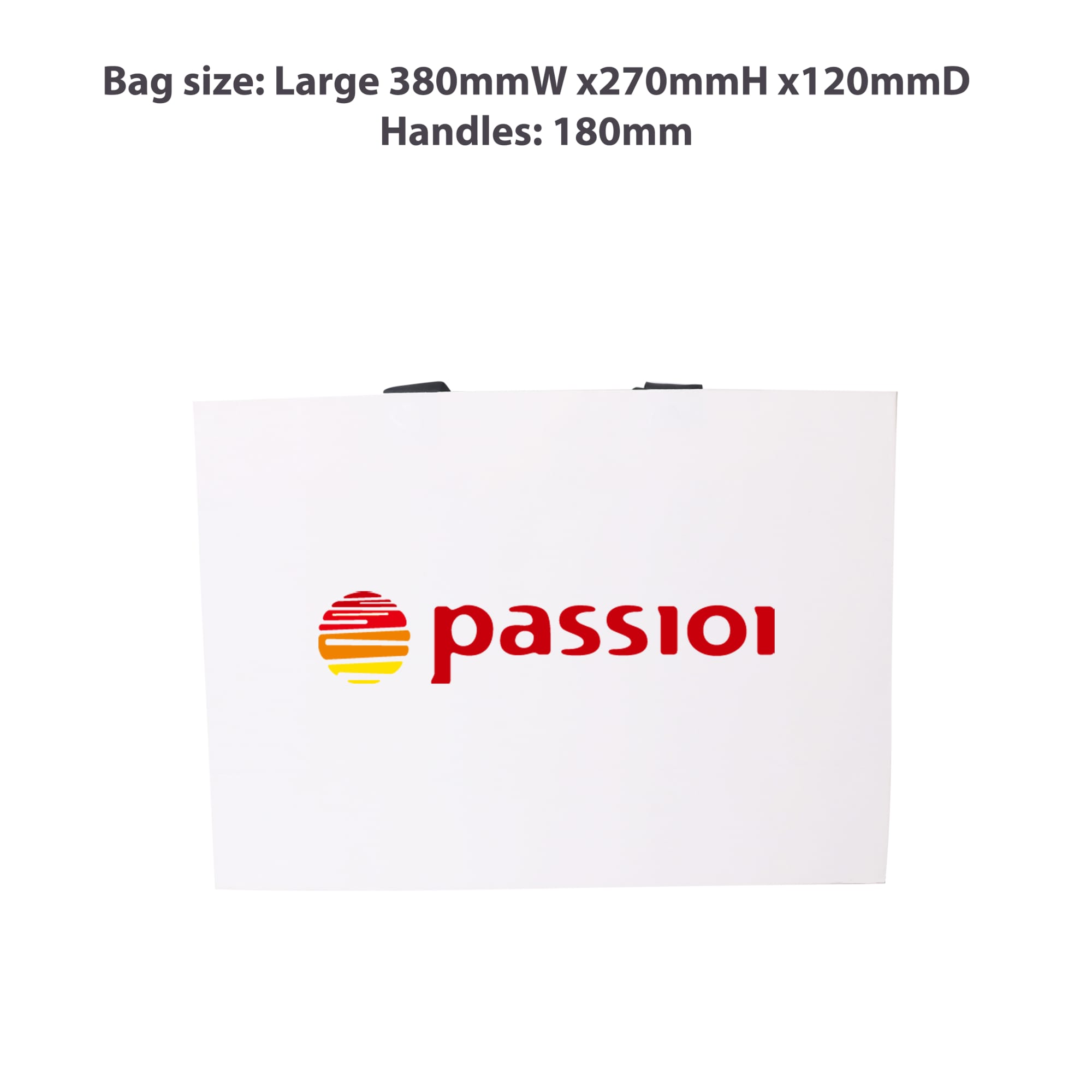 Large Paper Bag with Flat Handle(380 x 270 x 120mm)