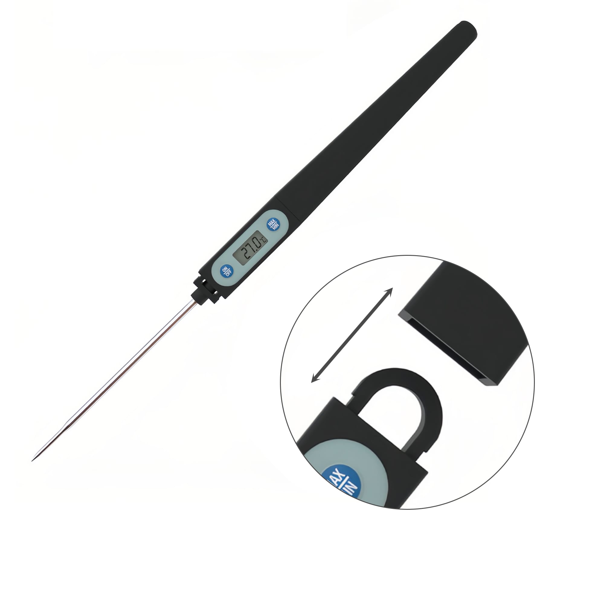 Instant Read Thermometer with Long Probe