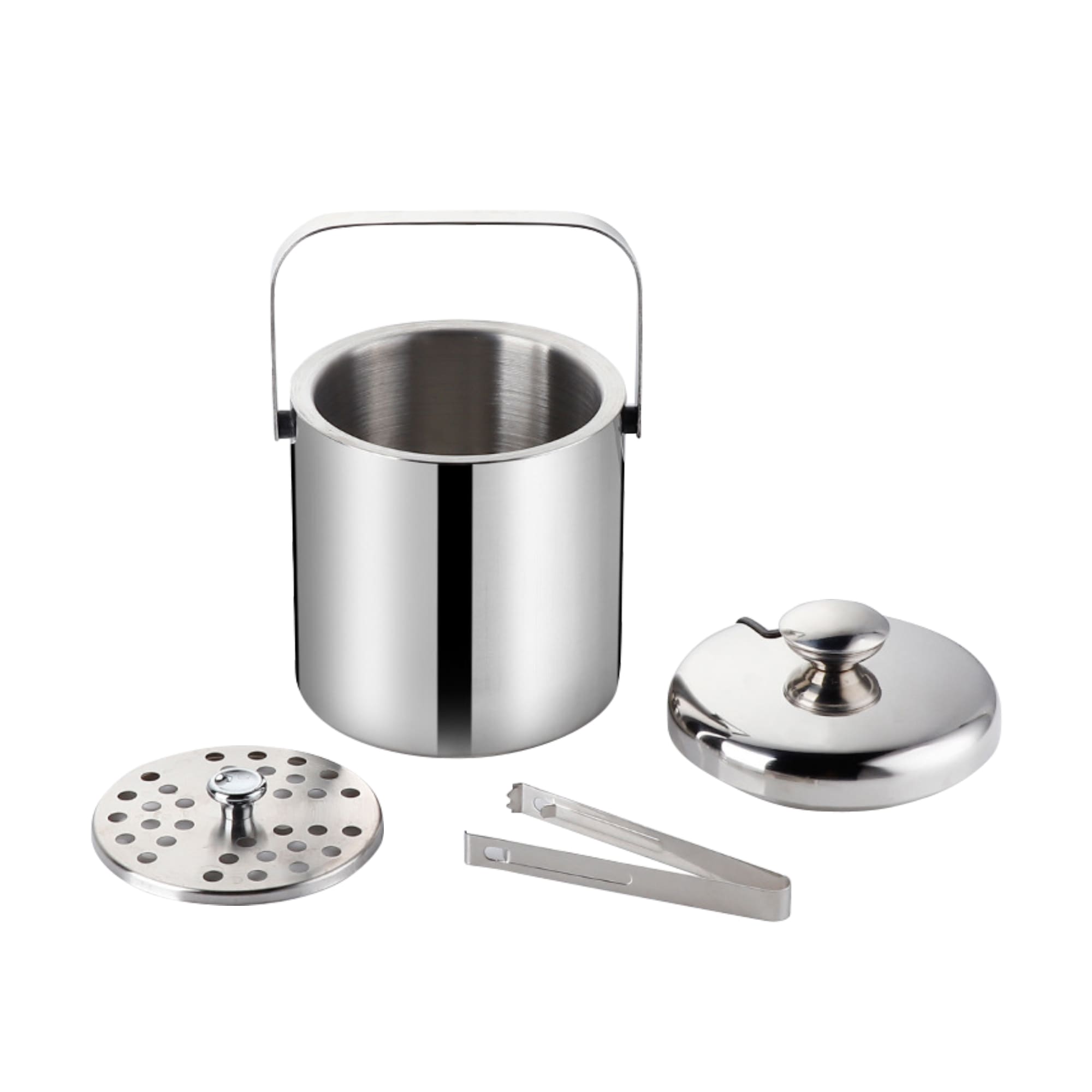 Ice Bucket With Lid And Tongs - PCH873 Image