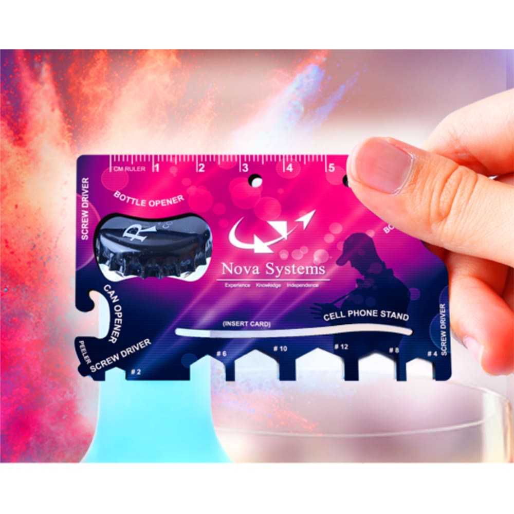 Full color print Card- sized Multi-tool
