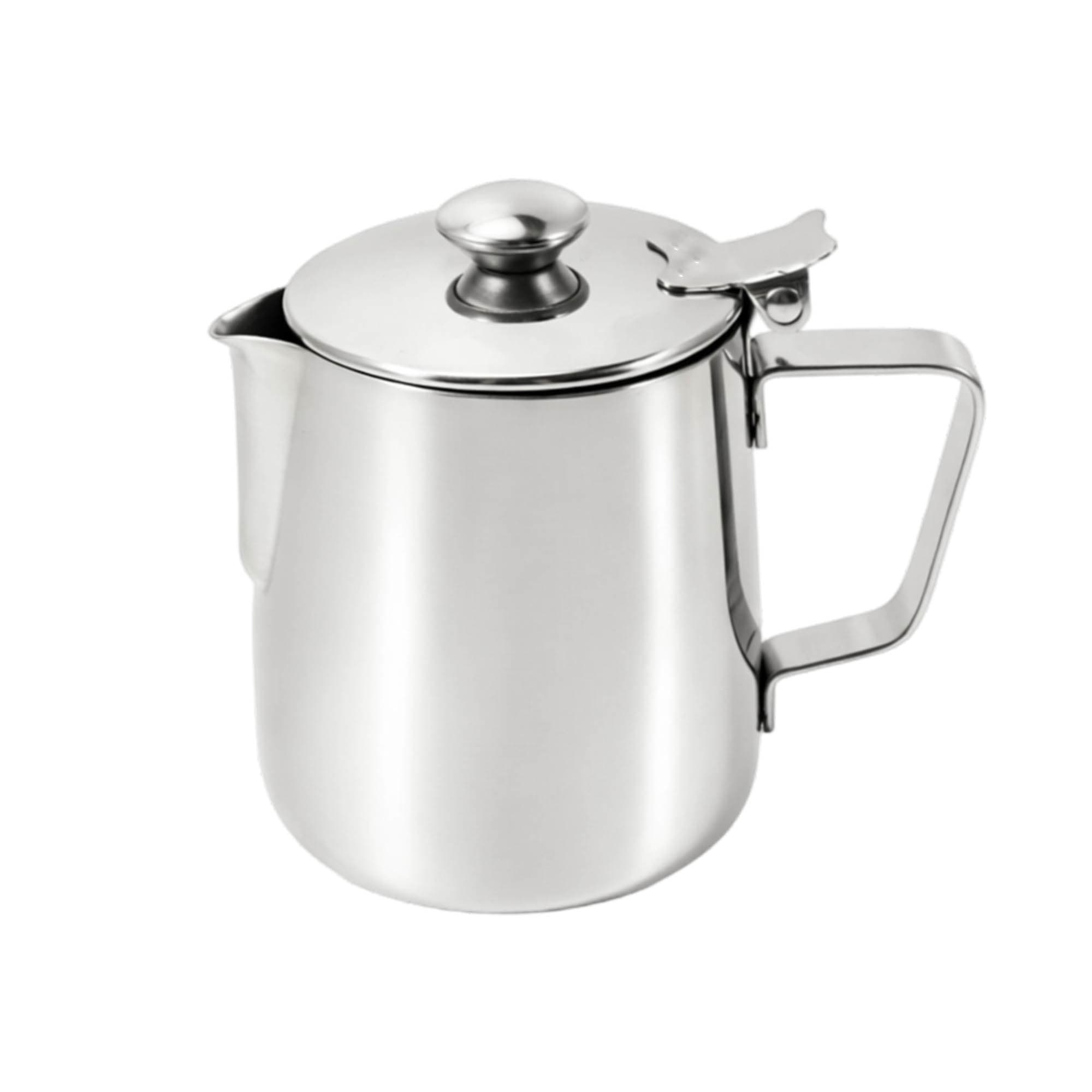 Alternative view of Stainless Steel Milk Frothing Pitcher with Lid