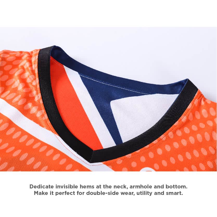 Unisex Adults 100% Polyester Sublimated Reversible Basketball Singlet - PCC046 Image